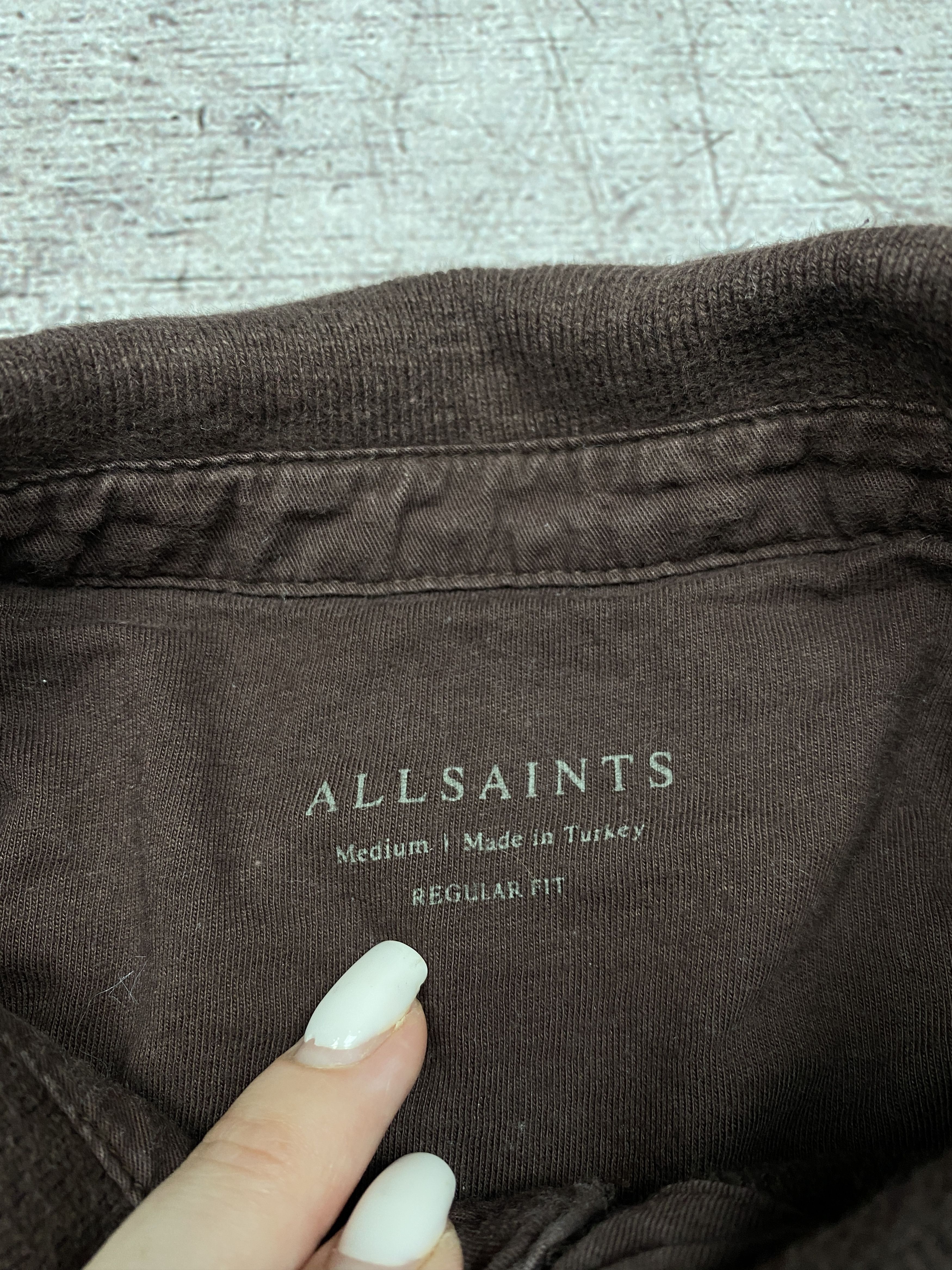 Allsaints Allsaints Vintage Mens Muse Long Sleeve Polo Shirt Size US M / EU 48-50 / 2 - 5 Thumbnail