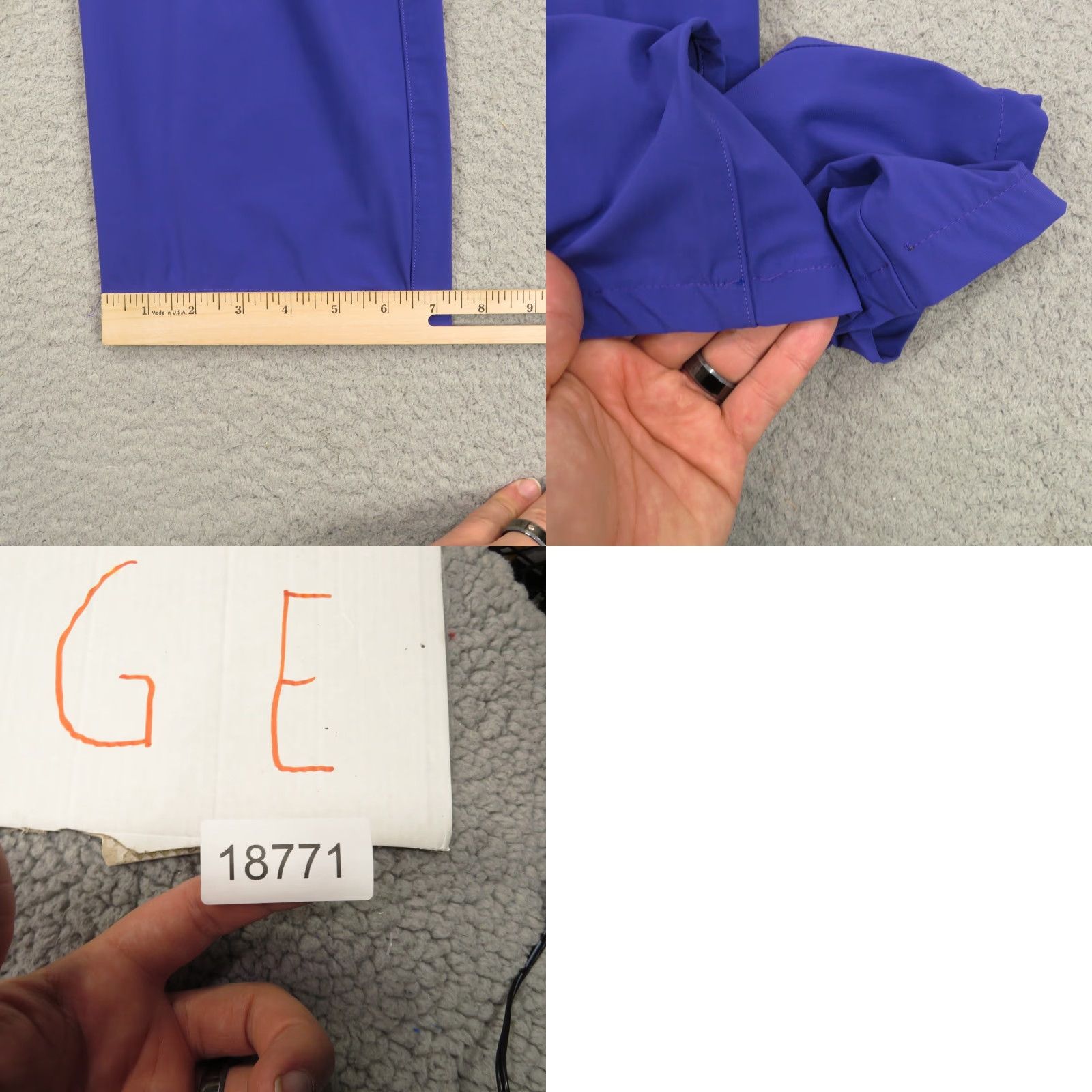 Vintage Greyson Golf Pants Men 36x29 Montauk Sport Trouser Royal Blue Performance Size US 36 / EU 52 - 9 Thumbnail