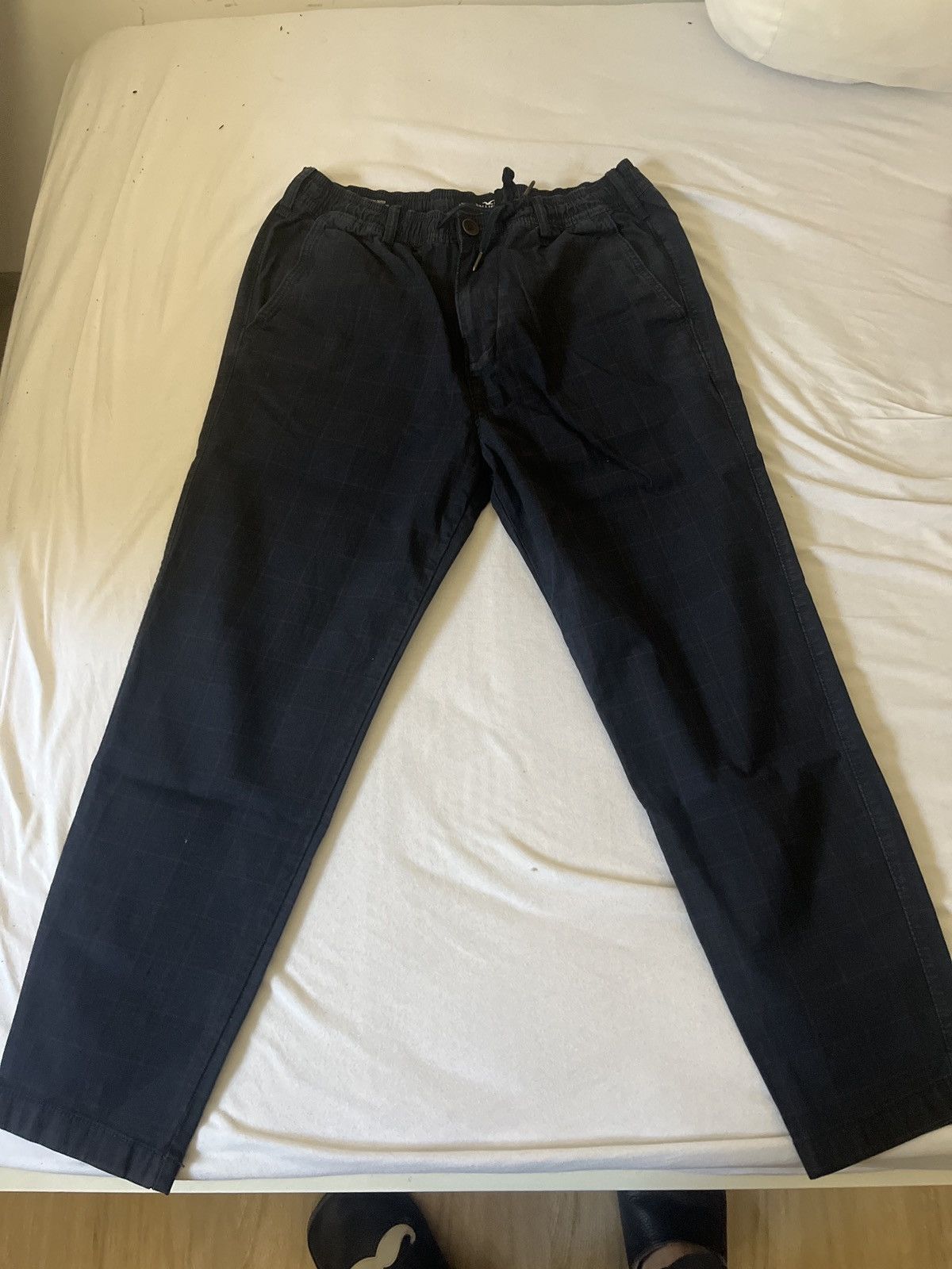 Hollister Hollister casual pants checkers pattern navy blue size M Size US 38 / EU 54 - 1 Thumbnail