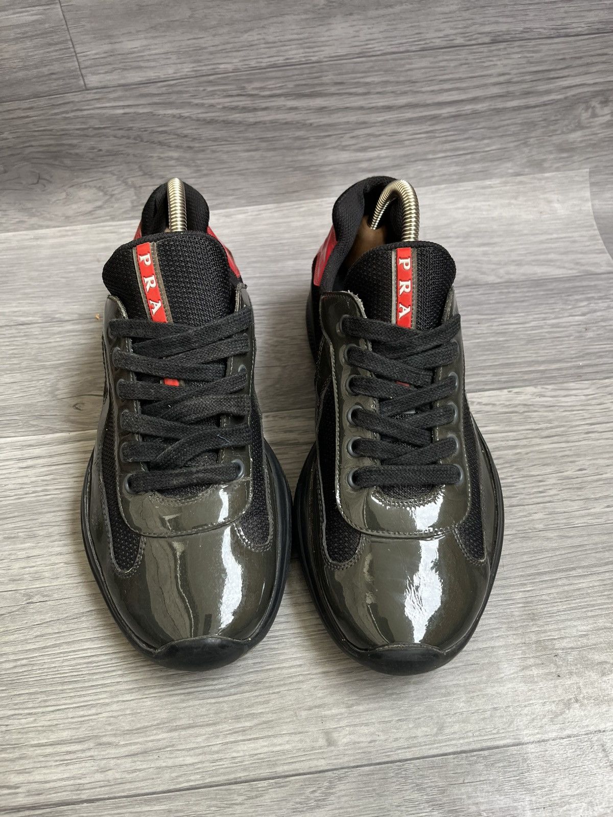 Prada Prada american cup patent leather low-top sneakees sz 5.5 Size US 6.5 / EU 39-40 - 1 Thumbnail