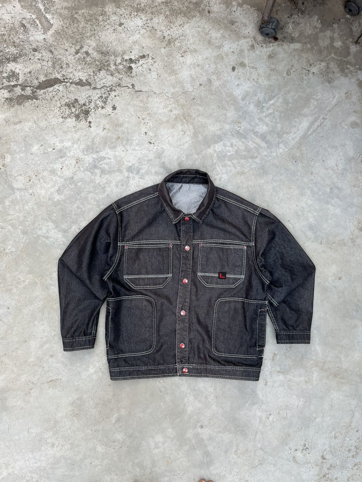 Fubu SUPER RARE FUBU REVERSIBLE RAW DENIM JACKET 👹 Size US S / EU 44-46 / 1 - 6 Thumbnail
