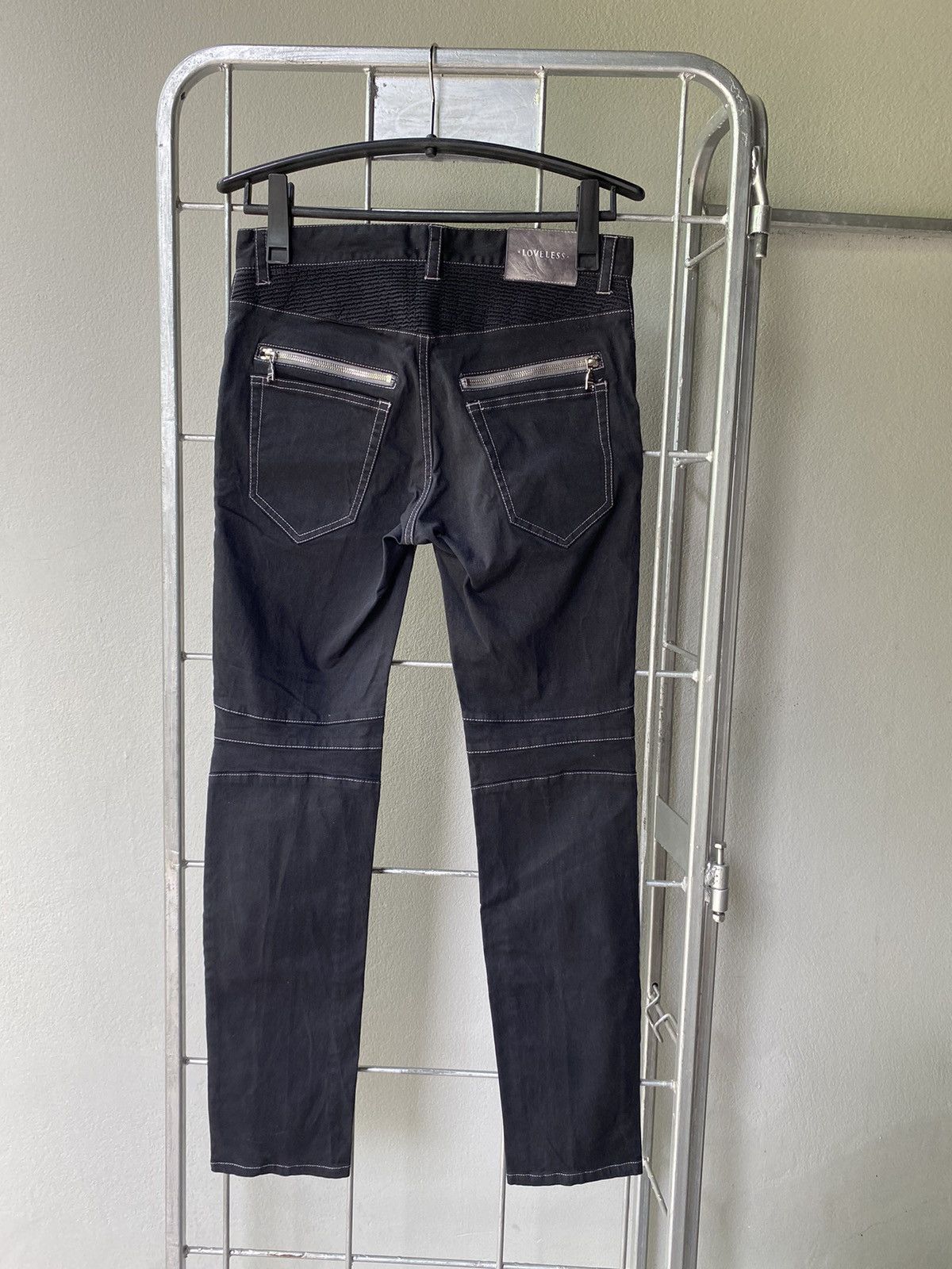 Loveless × Number (N)ine LOVELESS black biker pants Size US 31 - 2 Thumbnail