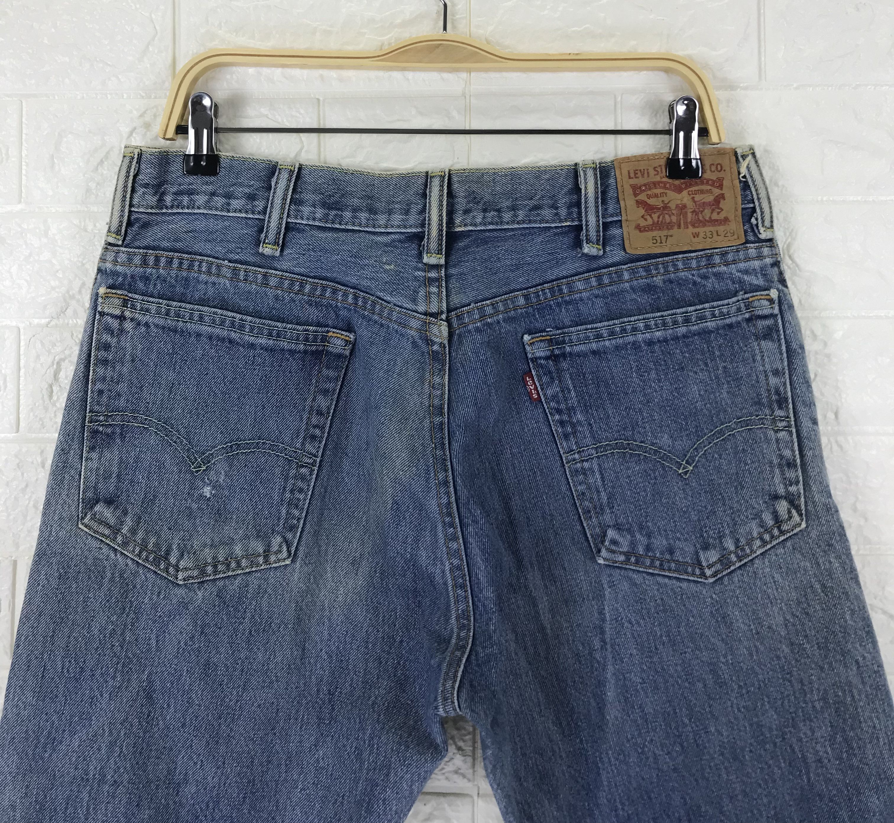 Levi's Vintage Levi's 517 Flare Jeans Blue Wash Denim Size US 33 - 6 Thumbnail