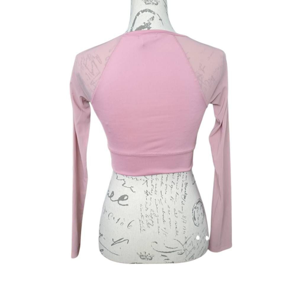 Forever 21 Forever 21 Women's Size Small Pink Cropped Long Sleer Sleeve Size S / US 4 / IT 40 - 5 Thumbnail