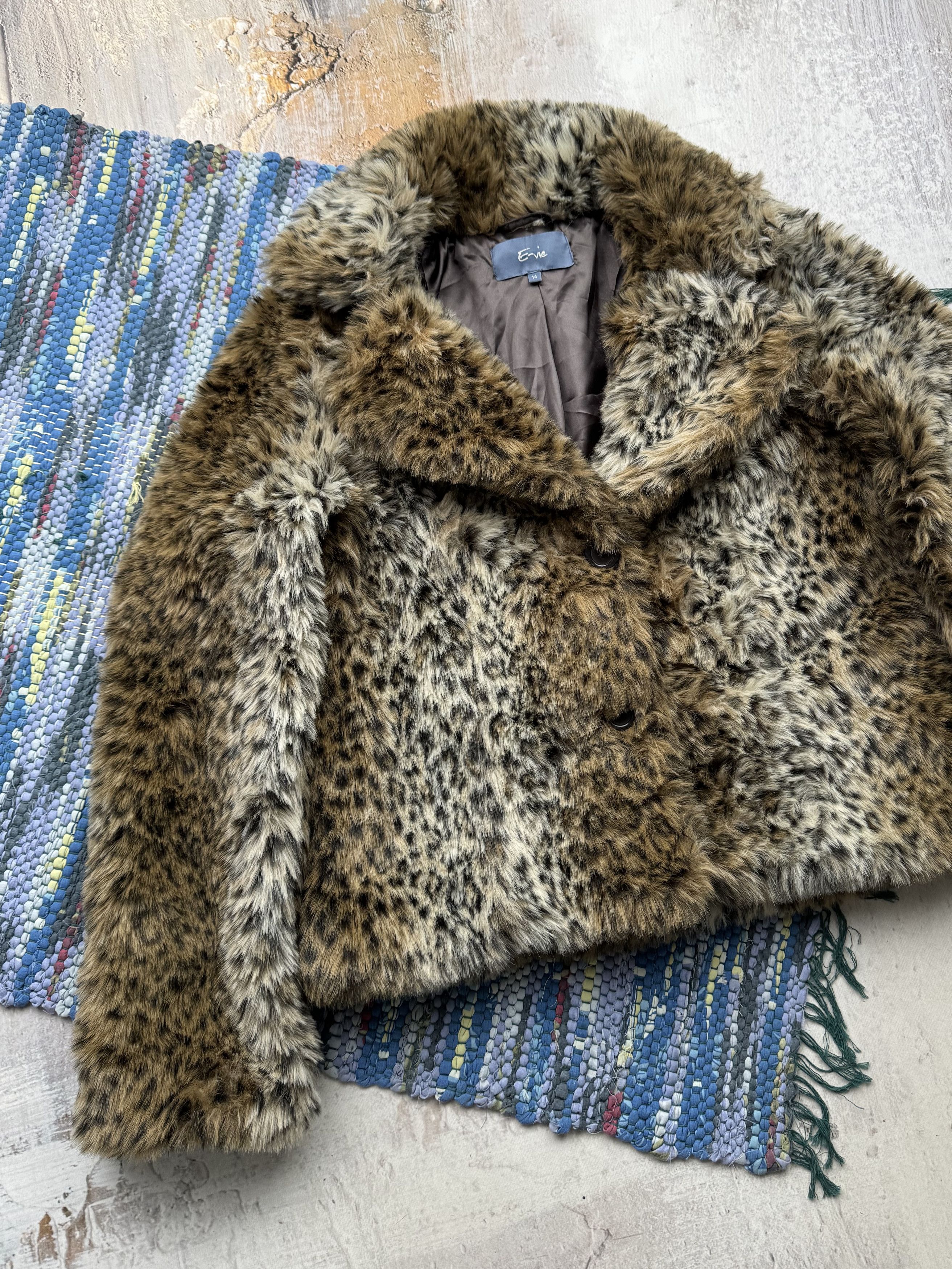 Vintage Vintage Faux Fur Coat A383D15(789) Size L / US 10 / IT 46 - 2 Thumbnail