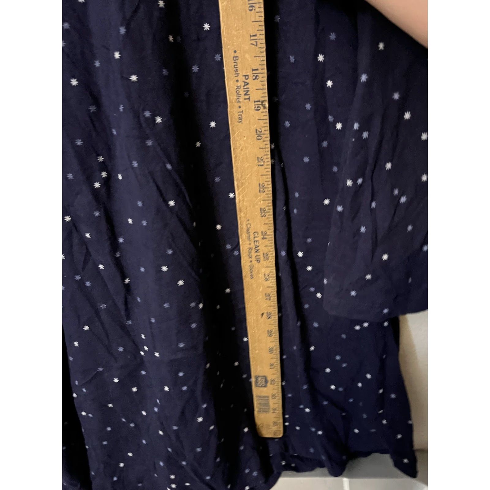 Croft & Barrow Croft & Barrow Blouse Long Sleeve Women's 1X Navy Blue Polka Dot Shirt Ladies Plus Size Size XL / US 12-14 / IT 48-50 - 4 Thumbnail