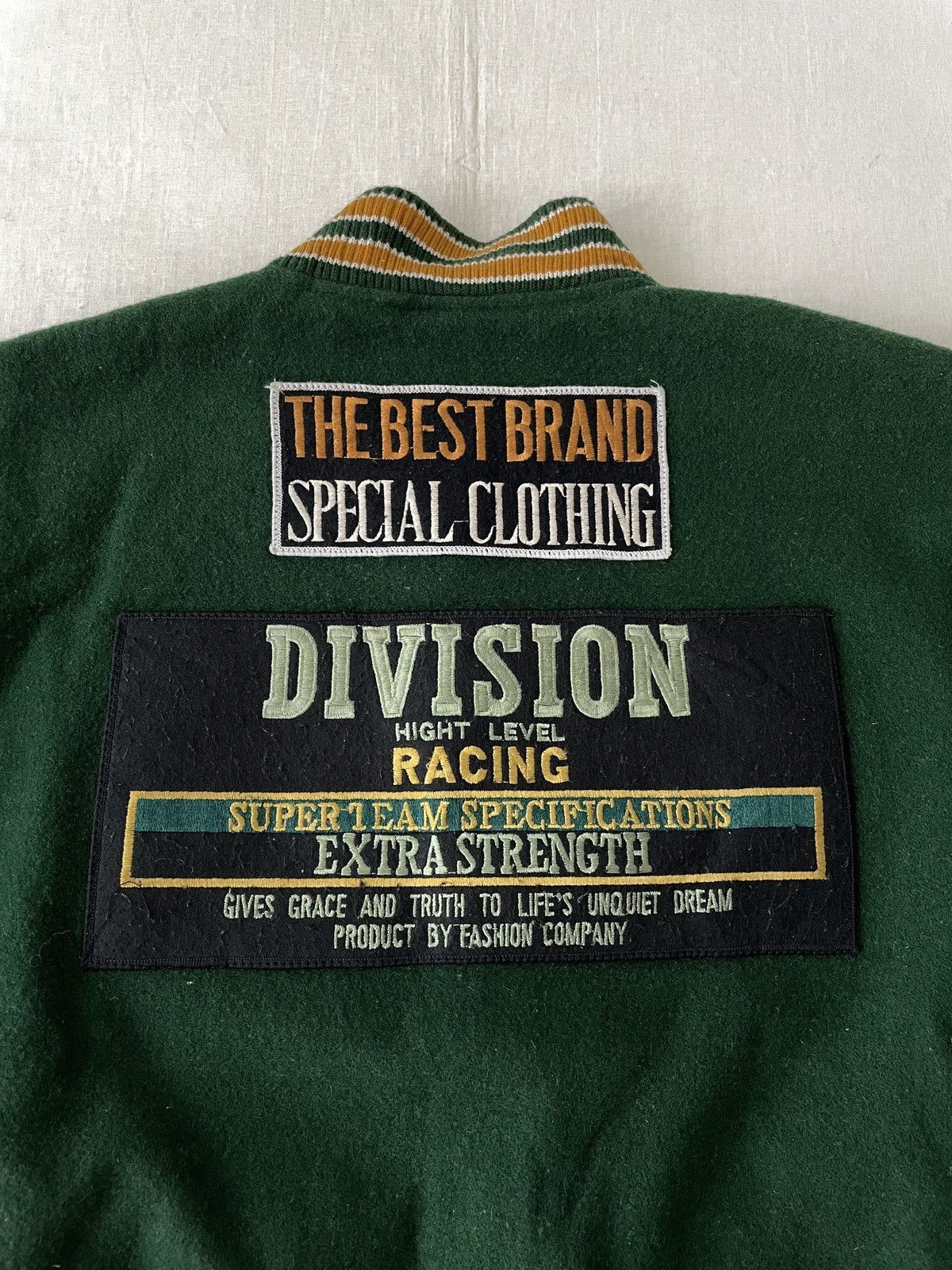 Toyo Enterprises Power Crush Japan Racing Motorsports Wool Varsity Jacket Size US L / EU 52-54 / 3 - 17 Thumbnail