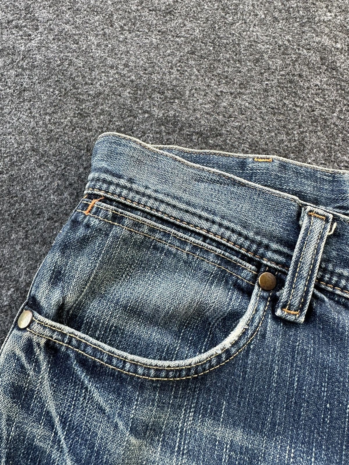 Wrangler 🔥90s Wrangler Distressed Vintage Denim D131 Size US 32 / EU 48 - 7 Thumbnail
