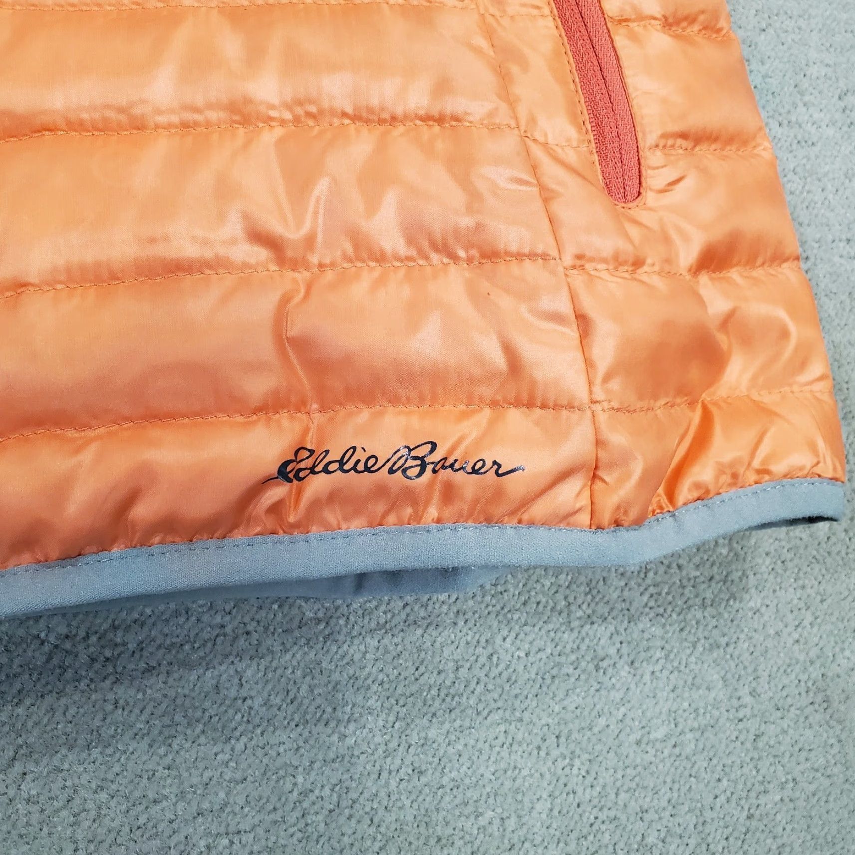 Eddie Bauer Eddie Bauer Vest Womens Medium Orange Puffer Down Jacket Travex EB700 Quilted Vest Puffer Jacket Winter Fall Spring Summer Outdoor Womens Size M / US 6-8 / IT 42-44 - 3 Thumbnail