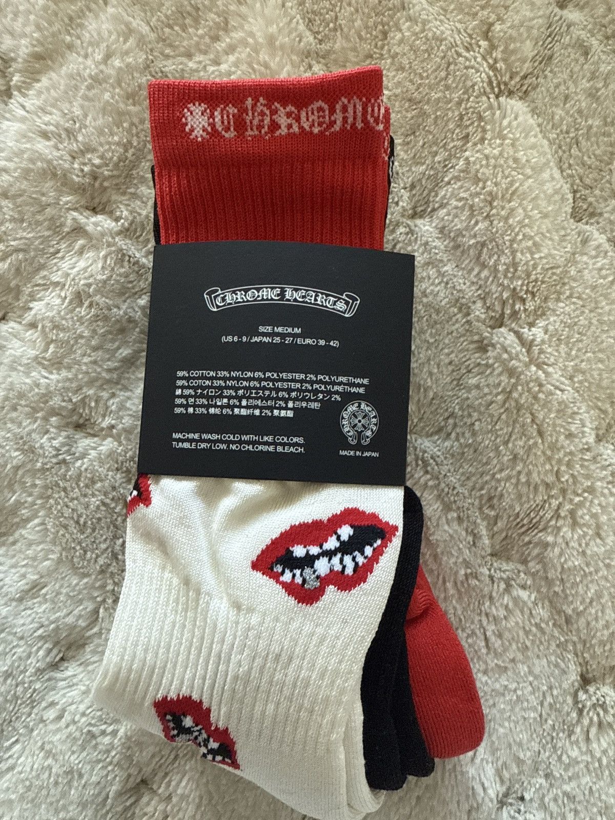 Chrome Hearts Chrome Hearts 3-Pack Chomper Socks Size ONE SIZE - 2 Thumbnail