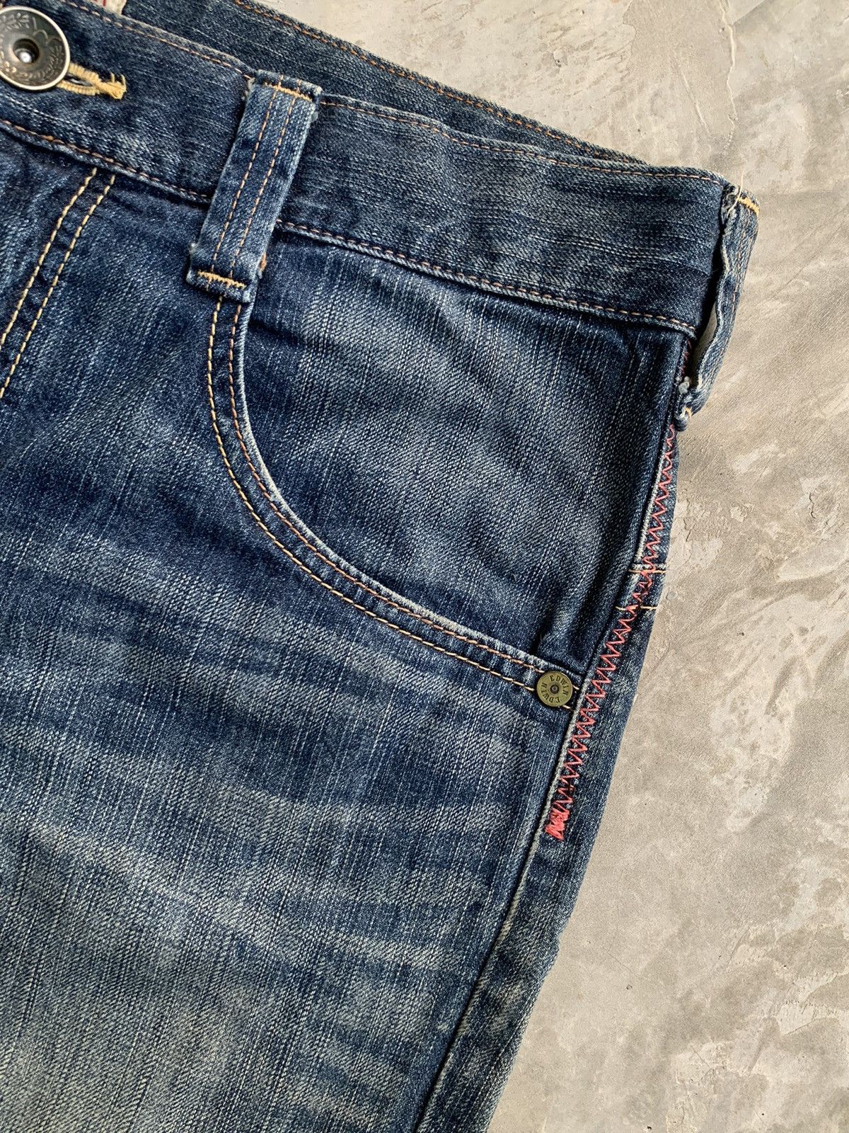 Edwin × Japanese Brand Vintage Edwin Tokyo Japan Blue Trip Size US 36 / EU 52 - 4 Thumbnail