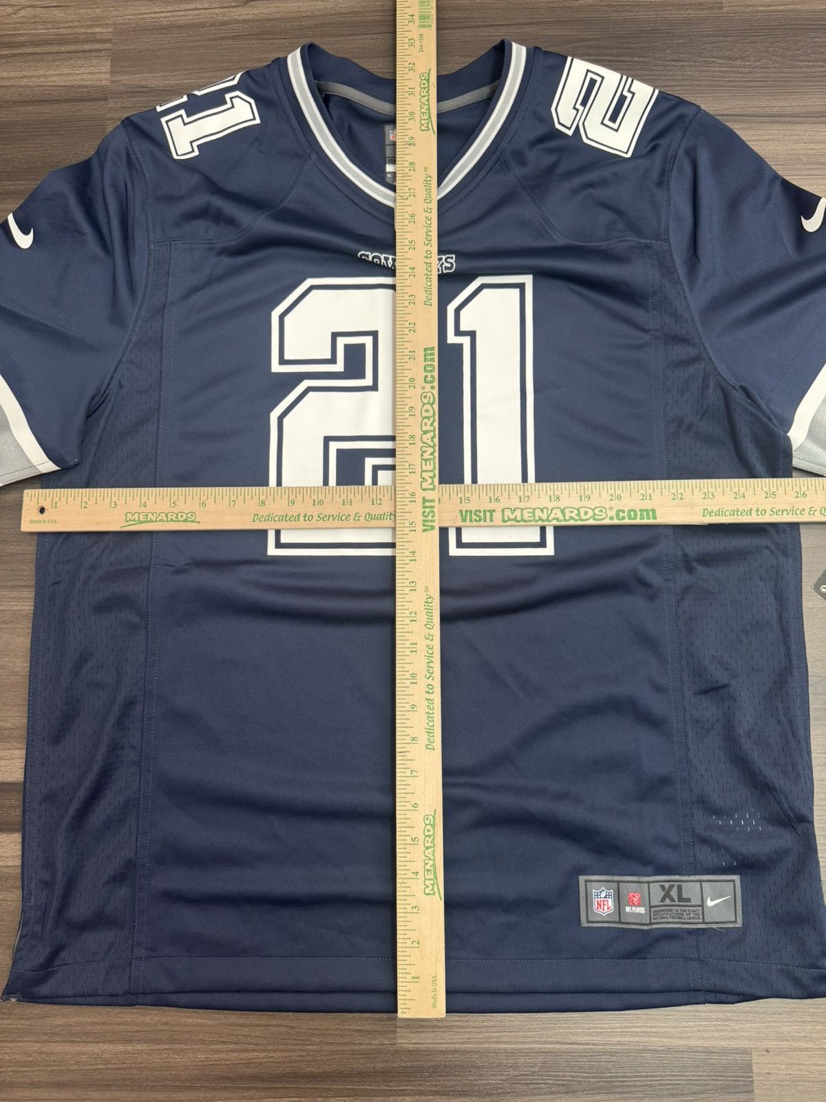 Nike Dallas Cowboys Ezekiel Elliot #21 NFL On Field Home Jersey Size US XL / EU 56 / 4 - 8 Thumbnail