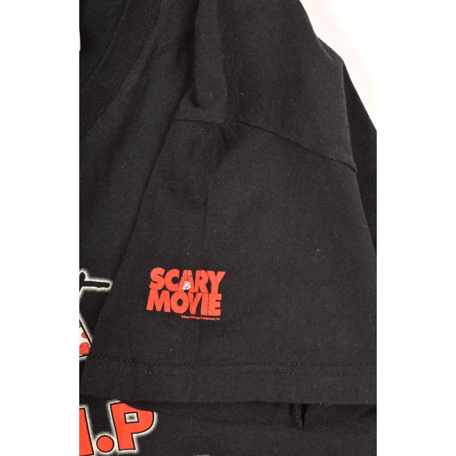 Vintage VINTAGE Screen Stars Scary Movie R.I.P This Off T-Shirt Black Size L Mens Size US L / EU 52-54 / 3 - 4 Thumbnail