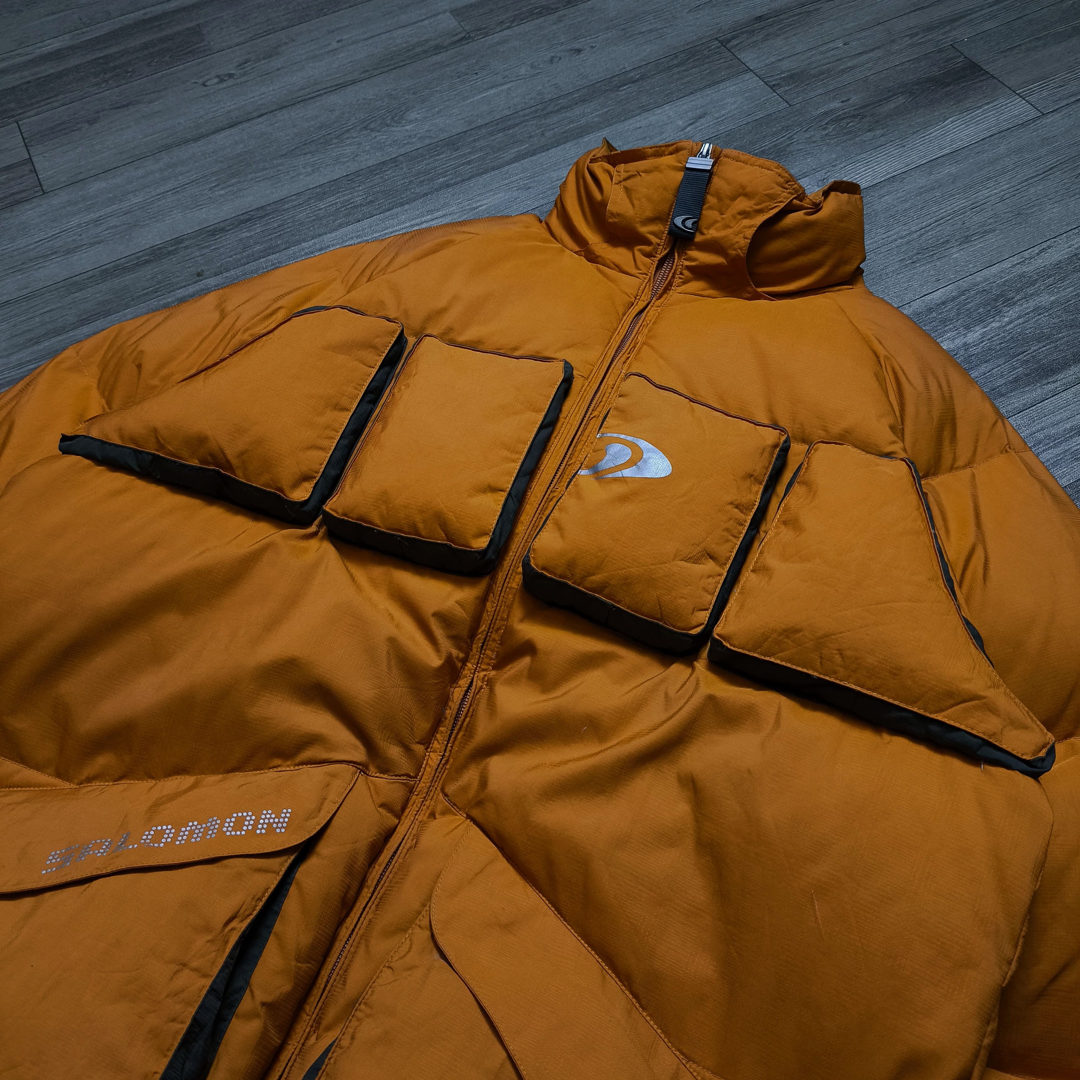 Salomon Vintage Salomon 3D Panelled 90's Technical Down Jacket Size US L / EU 52-54 / 3 - 9 Thumbnail
