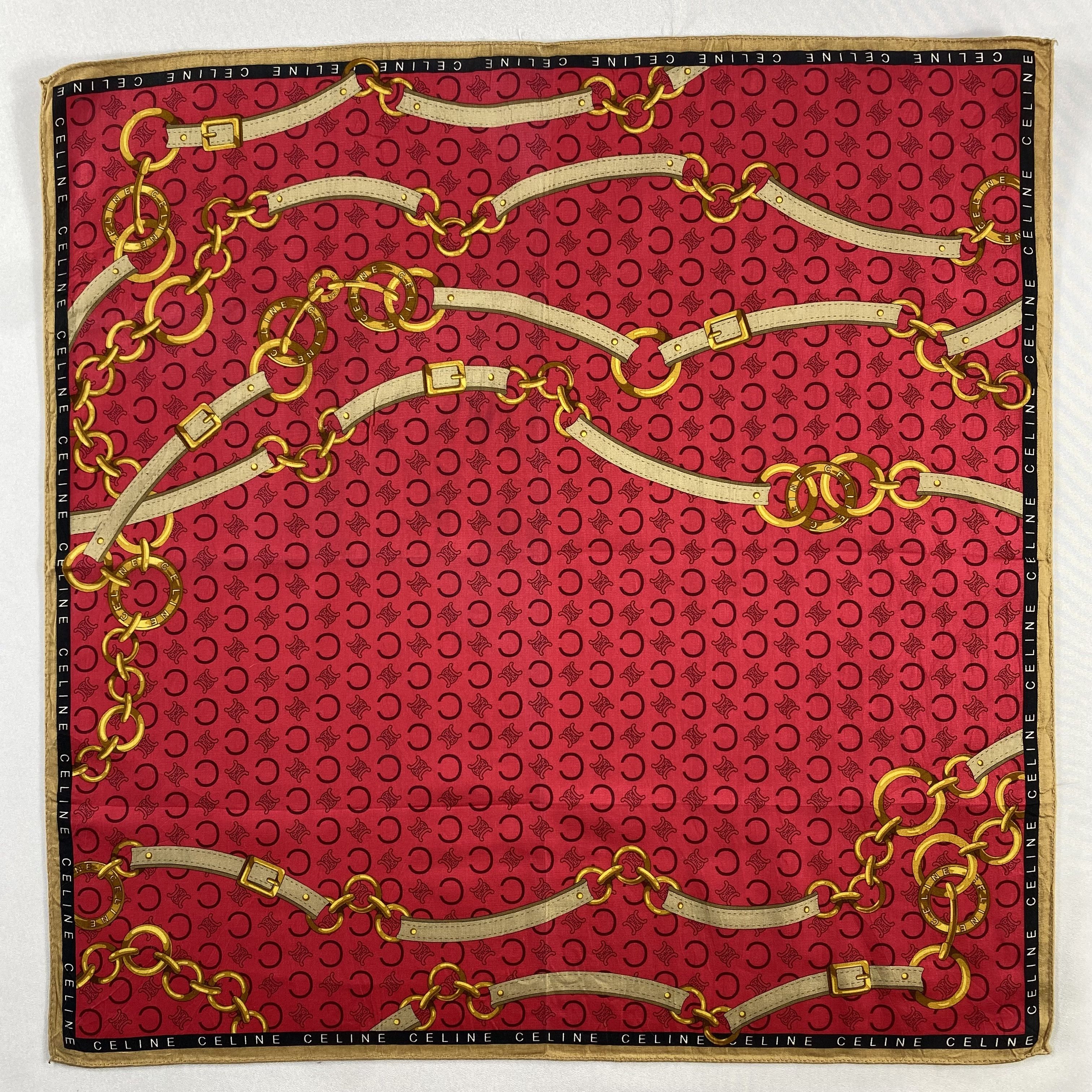 Celine × Vintage Celine Handkerchief / Neckerchief / Bandana-P1364 Size ONE SIZE - 1 Thumbnail
