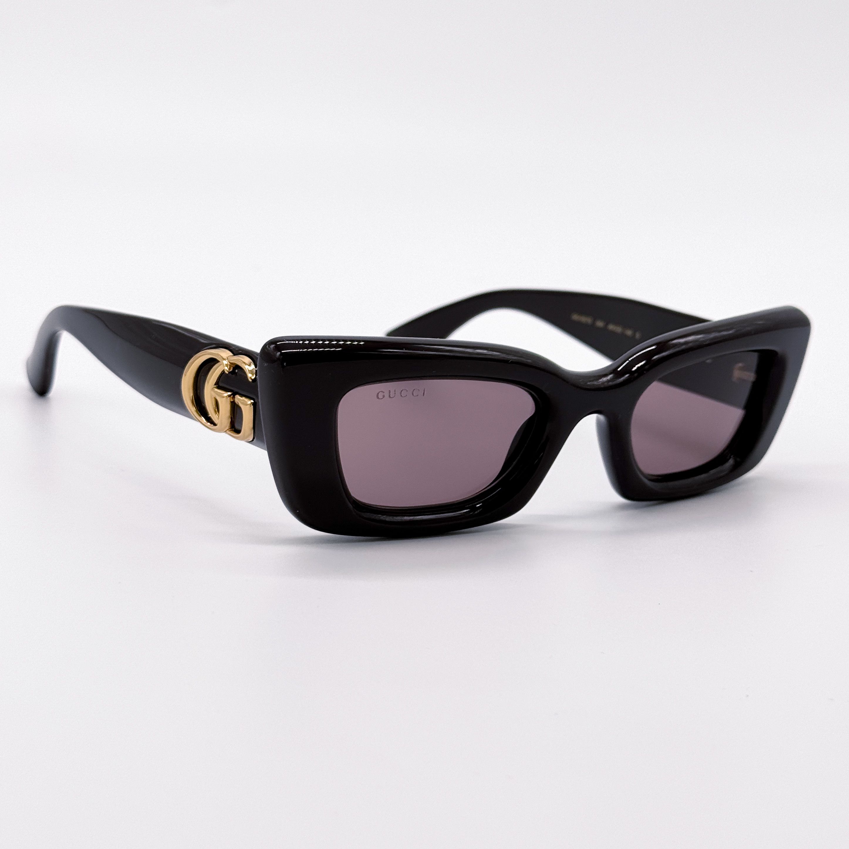 Gucci NEW GUCCI GG1827S 004 SHINY BROWN/VIOLET WOMEN SUNGLASSES Size ONE SIZE - 5 Thumbnail