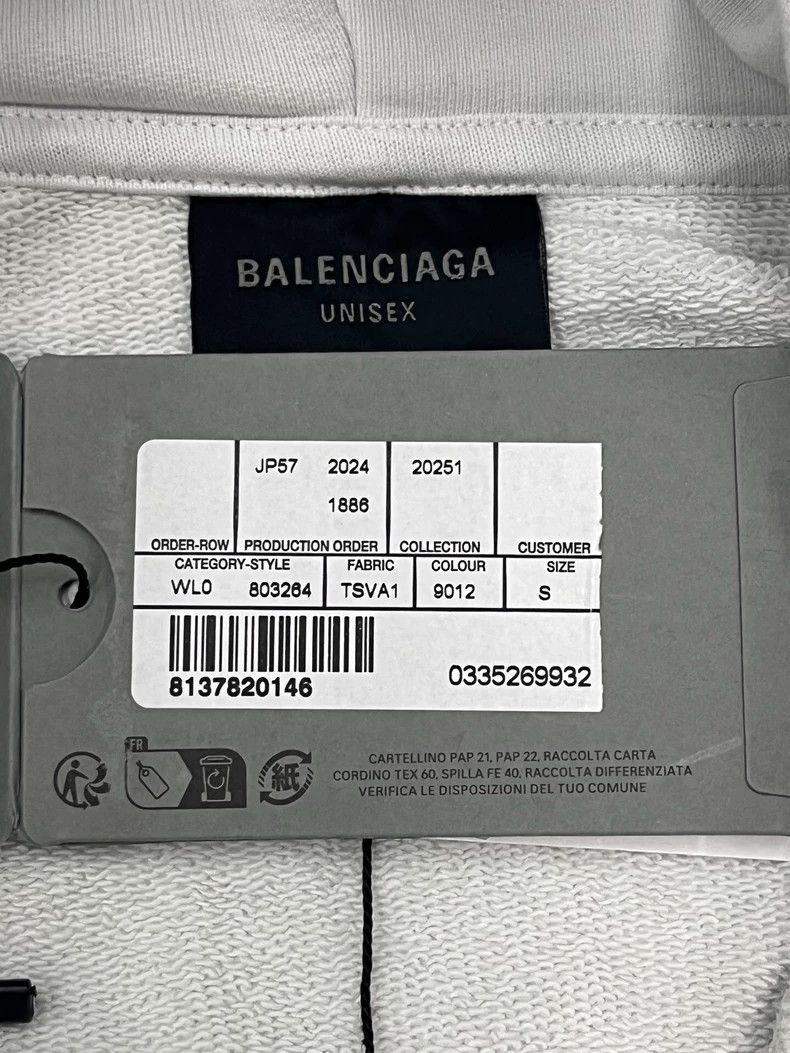 Balenciaga Balenciaga Solid Zip Hooded Long Sleeve Sweater Size US S / EU 44-46 / 1 - 5 Thumbnail