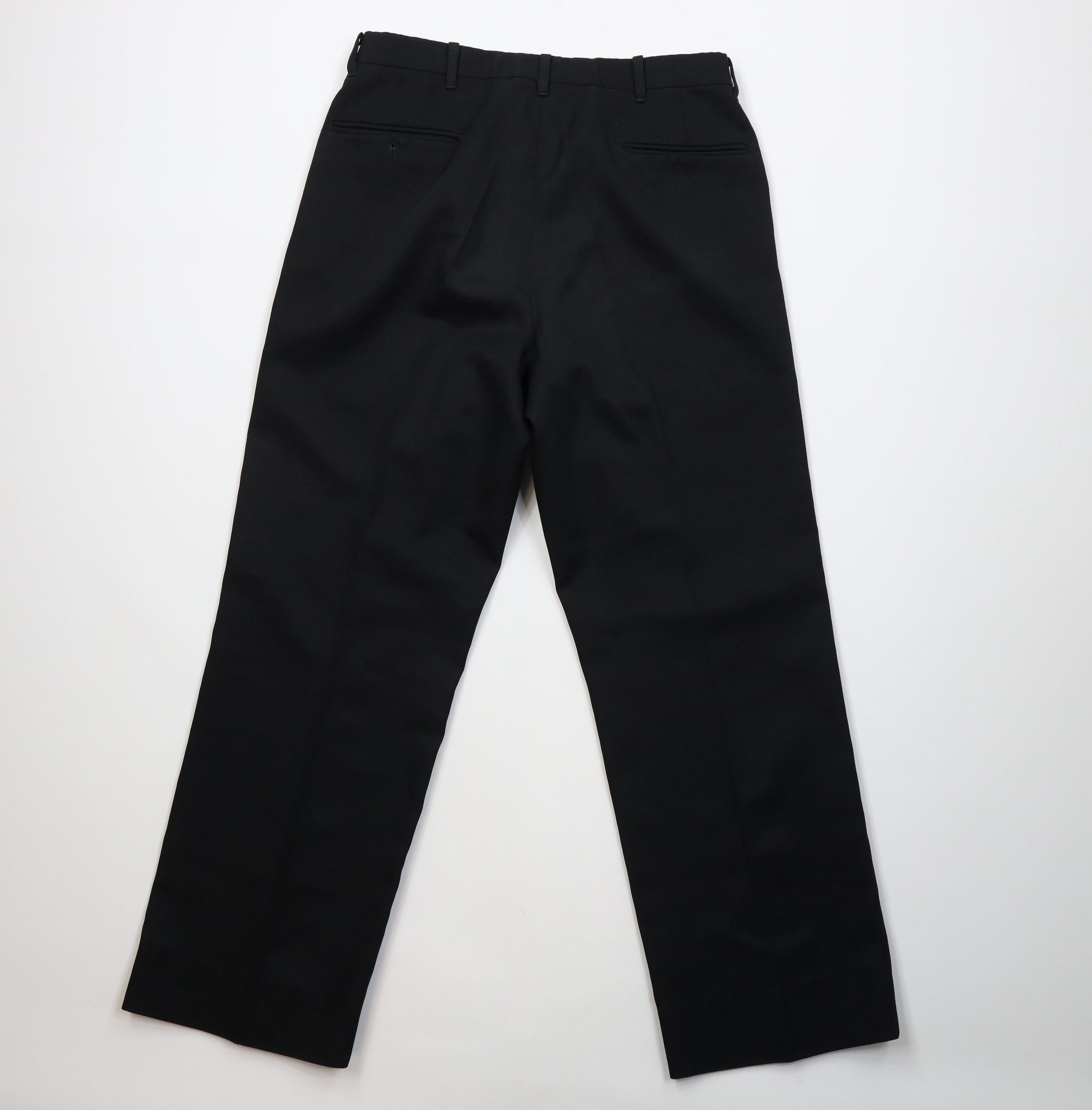 Vintage Vintage 70s Streetwear Flared Wide Leg Chino Pants Black USA Size US 32 / EU 48 - 10 Thumbnail