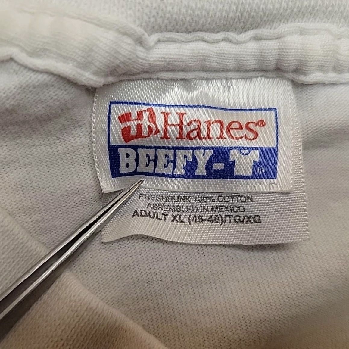 Hanes VINTAGE Hanes Beefy-T Shirt Long Sleeve White Mens XL 2002 Olympics Liquor Graphic Size US XL / EU 56 / 4 - 4 Thumbnail