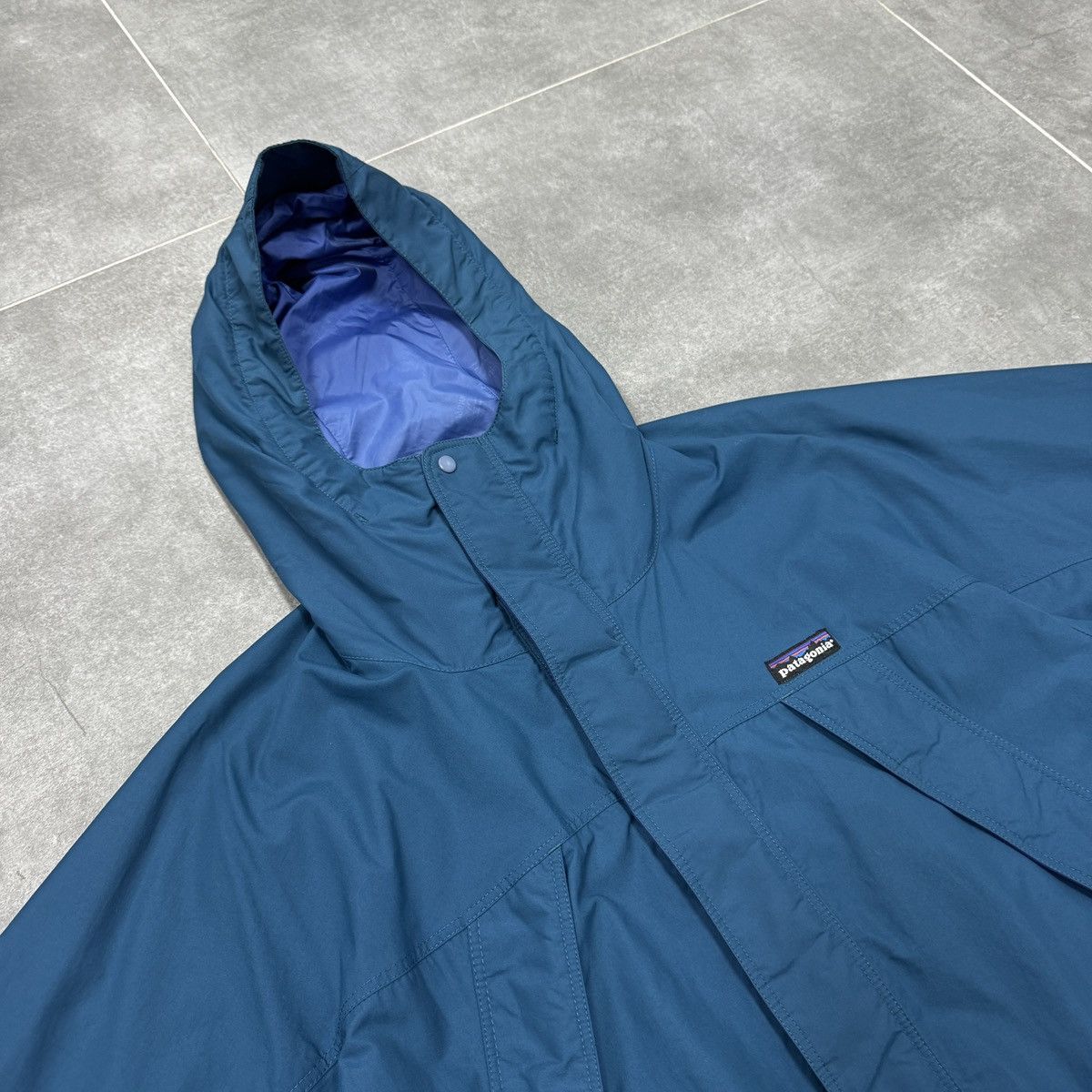 Patagonia Vintage Patagonia Nylon Storm Coat Jacket 90s Blue Size M Size US M / EU 48-50 / 2 - 12 Thumbnail