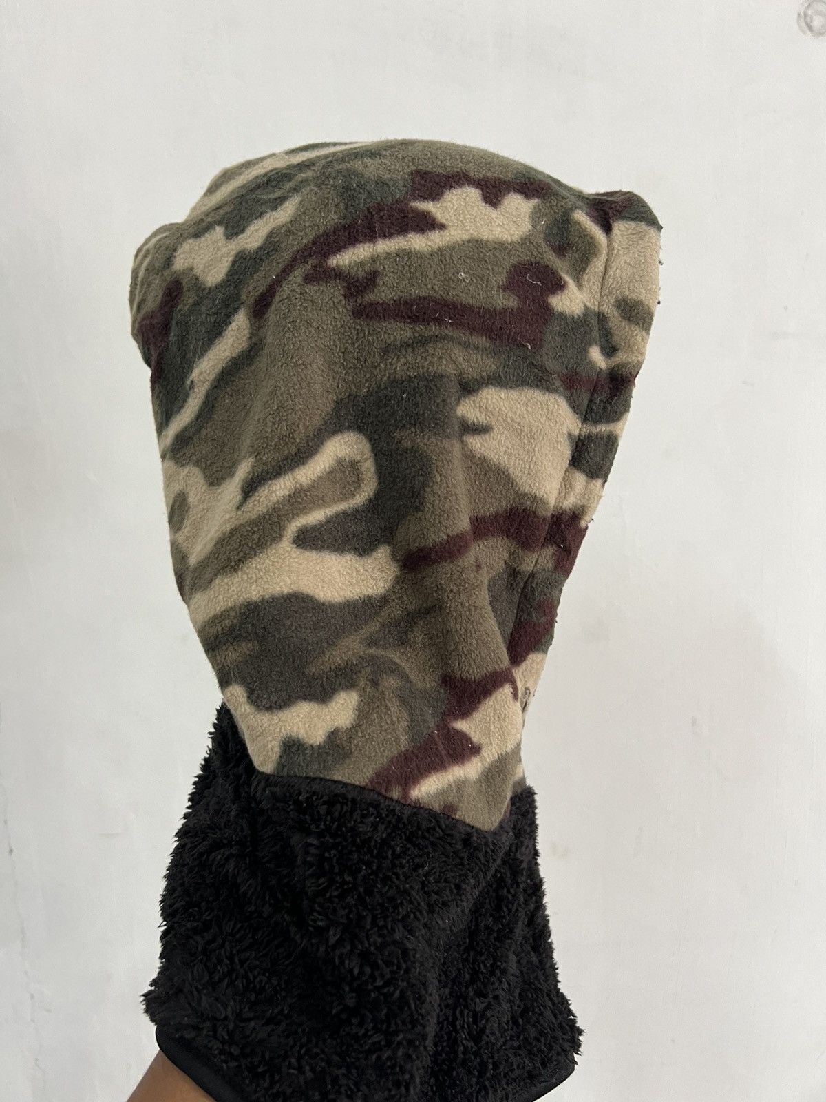Japanese Brand Camouflge Mohair Fur Hoodie Balaclava Hat Size ONE SIZE - 4 Thumbnail