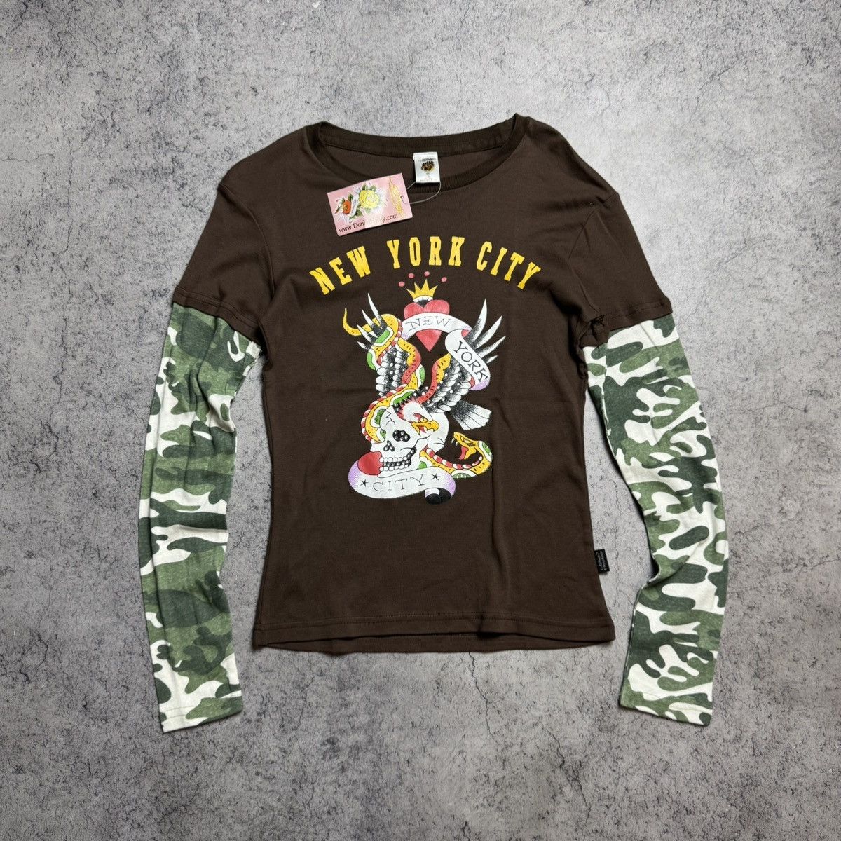 Ed Hardy NEW Ed Hardy Vintage Longsleeve T Shirt Size XL / US 12-14 / IT 48-50 - 1 Thumbnail