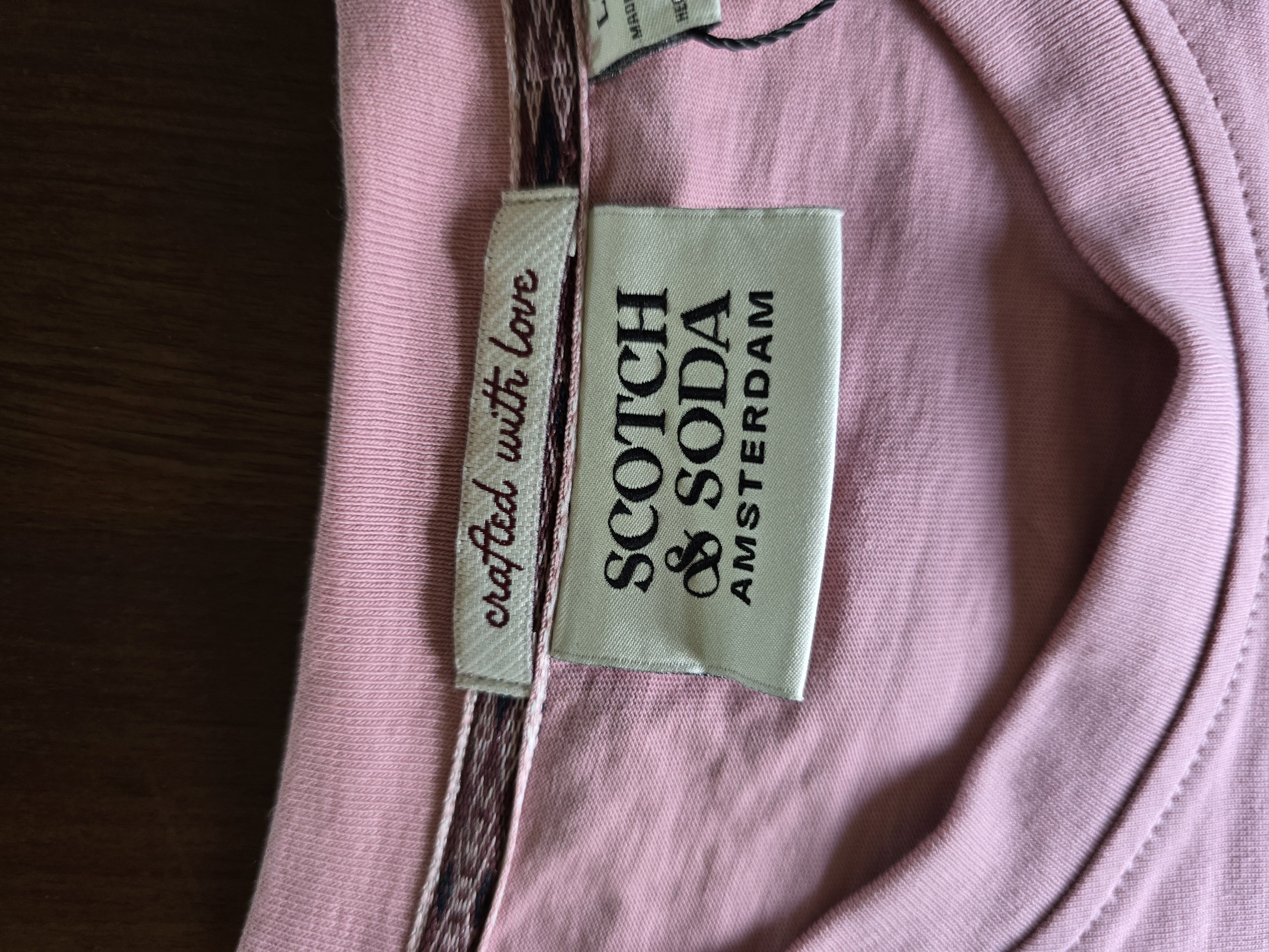 Scotch & Soda Scotch & Soda 1985 Amsterdam T Shirt New Size L Salmon Pink Size US L / EU 52-54 / 3 - 4 Thumbnail