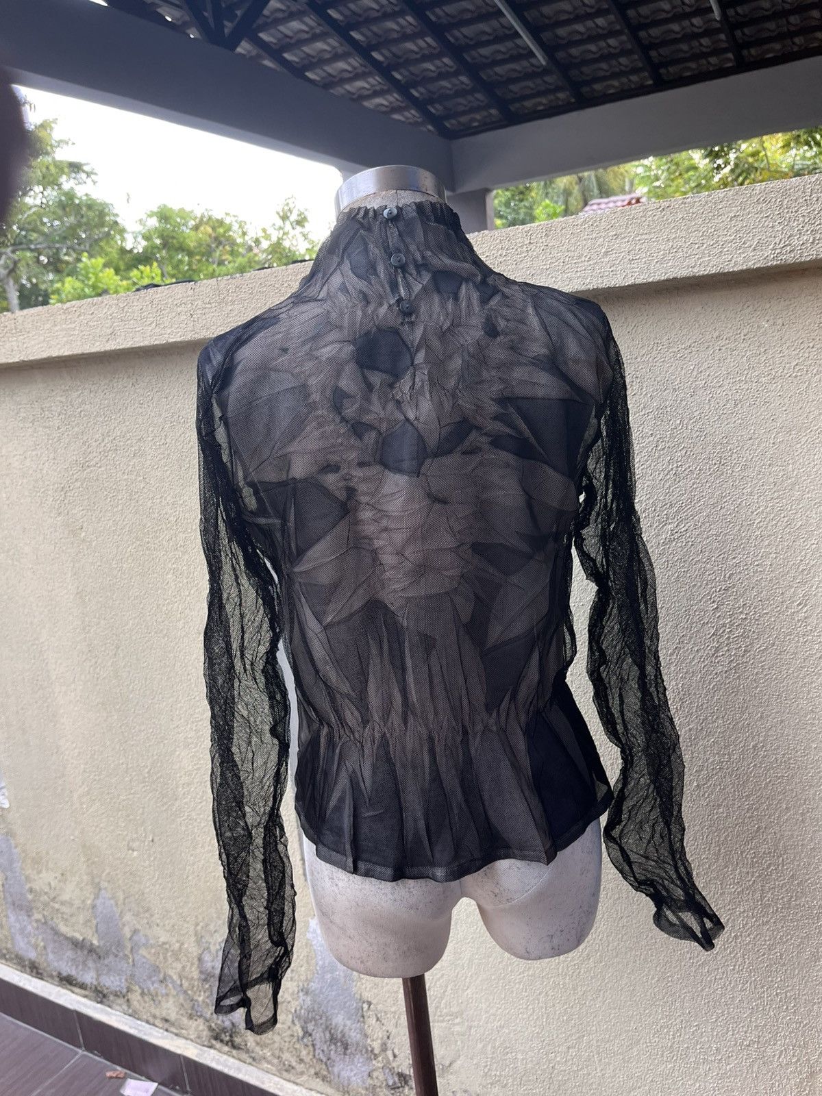 Jean Paul Gaultier Tie dye mesh top by specchio pleats made in Japan Size S / US 4 / IT 40 - 6 Thumbnail