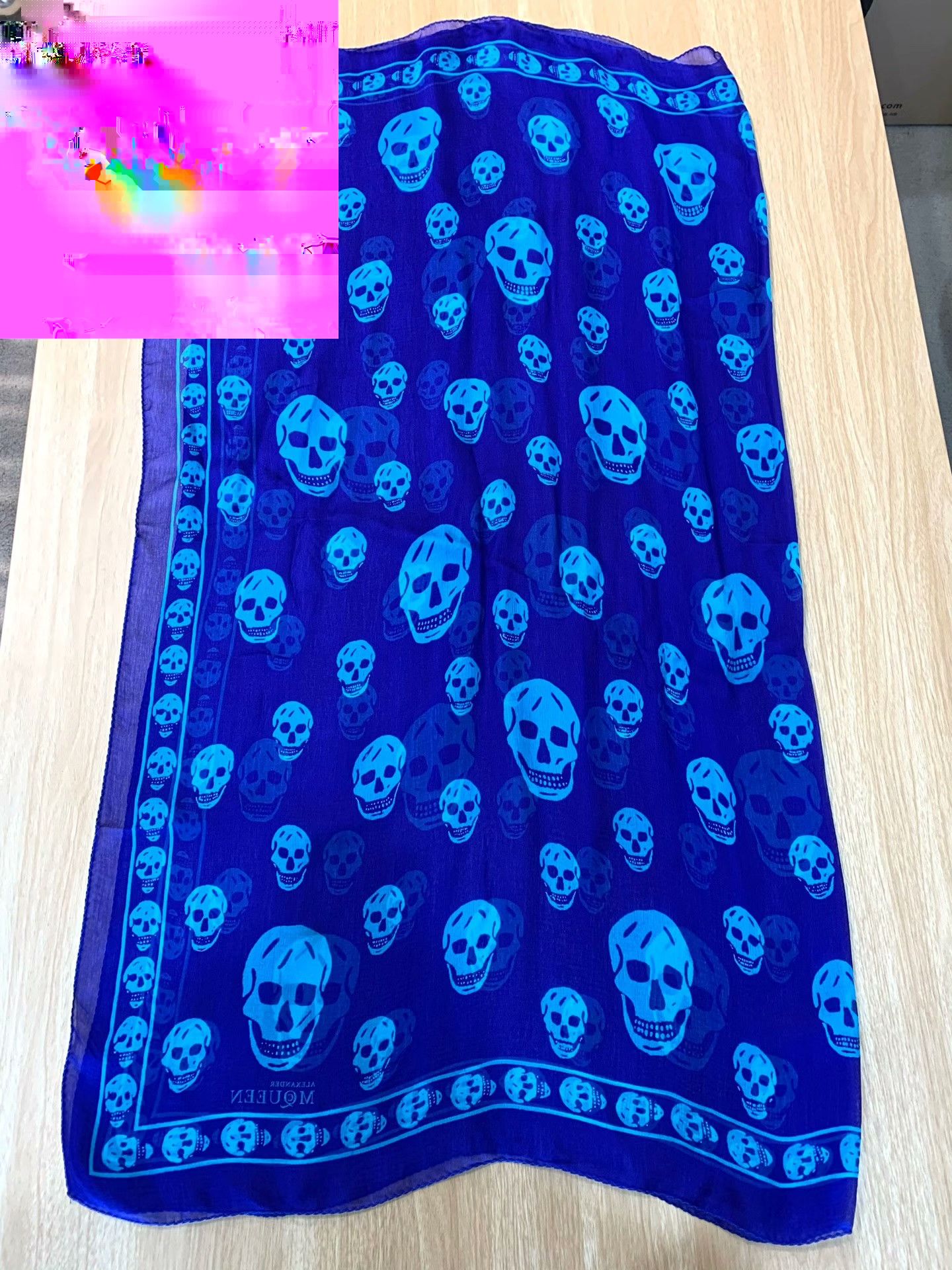 Alexander McQueen Alexander McQueen Printed Scarf S Men Size ONE SIZE - 1 Thumbnail