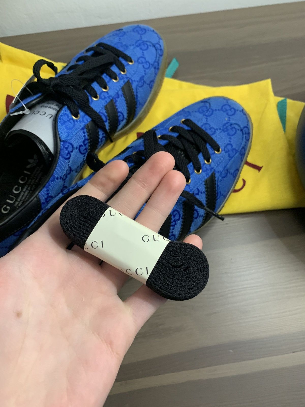 Adidas × Gucci Adidas x gucci gazelle shoe blue Size US 9.5 / EU 42-43 - 14 Thumbnail