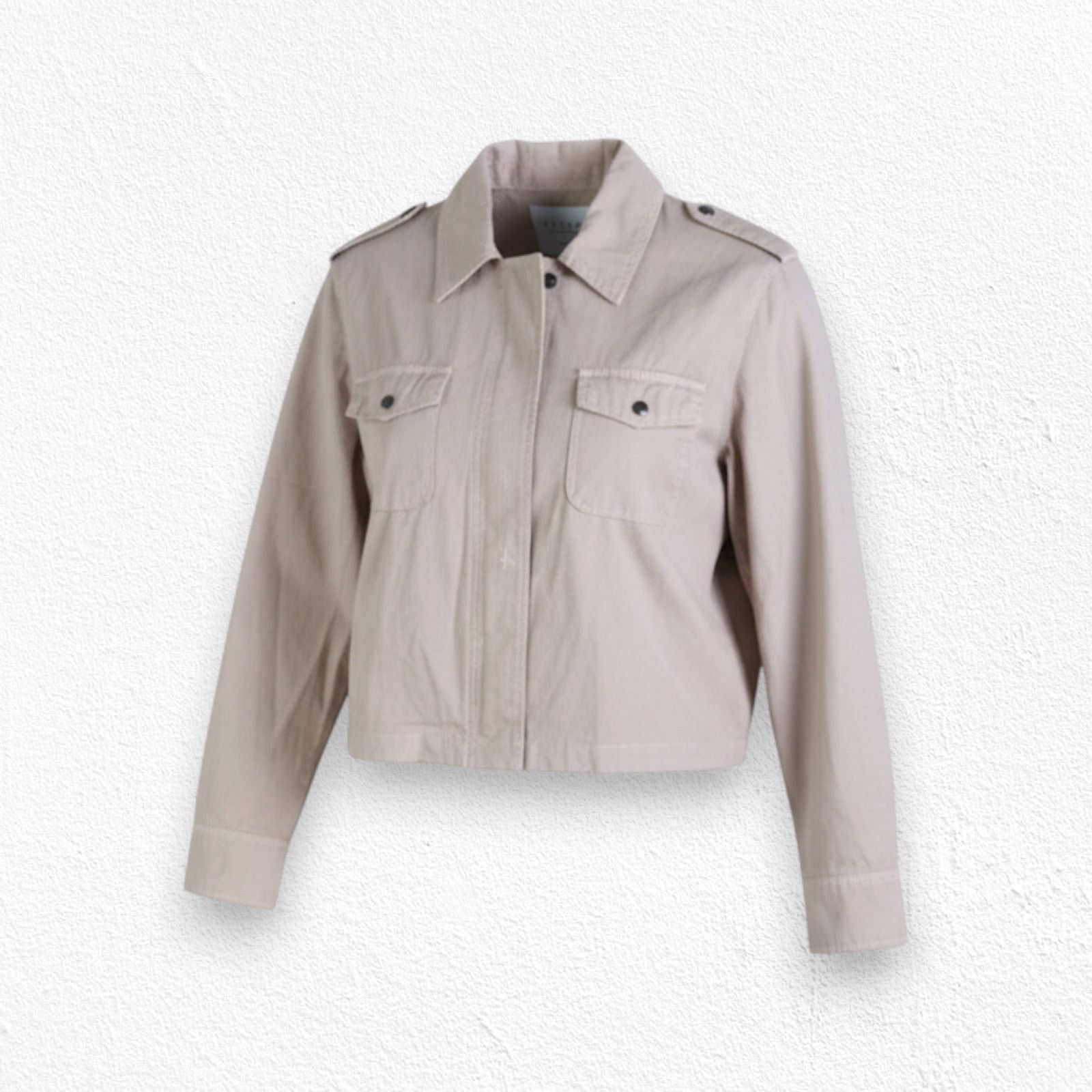 Anthropologie Anthropologie Pink Dixie Cropped Twill Jacket Size Medium Size M / US 6-8 / IT 42-44 - 1 Thumbnail