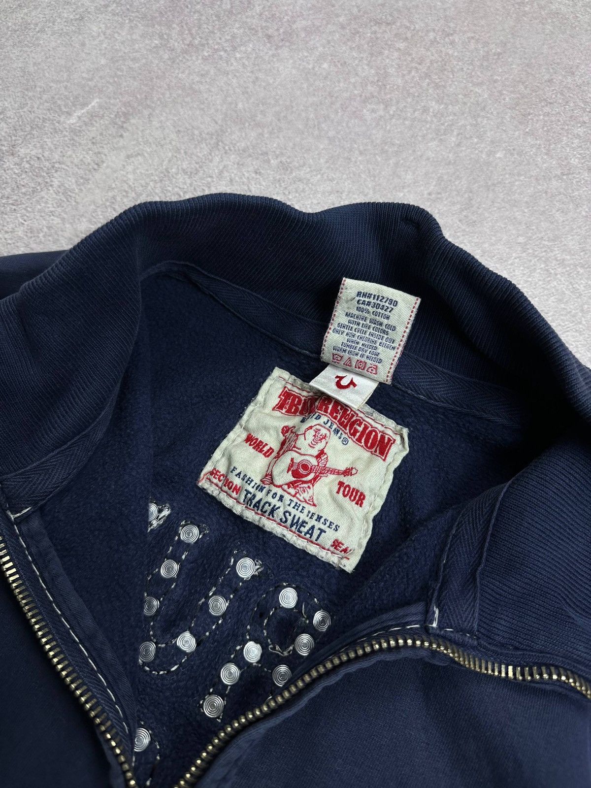 True Religion Vintage True Religion Big Logo Spellout Bomber Jacket XXL Size US XXL / EU 58 / 5 - 13 Thumbnail