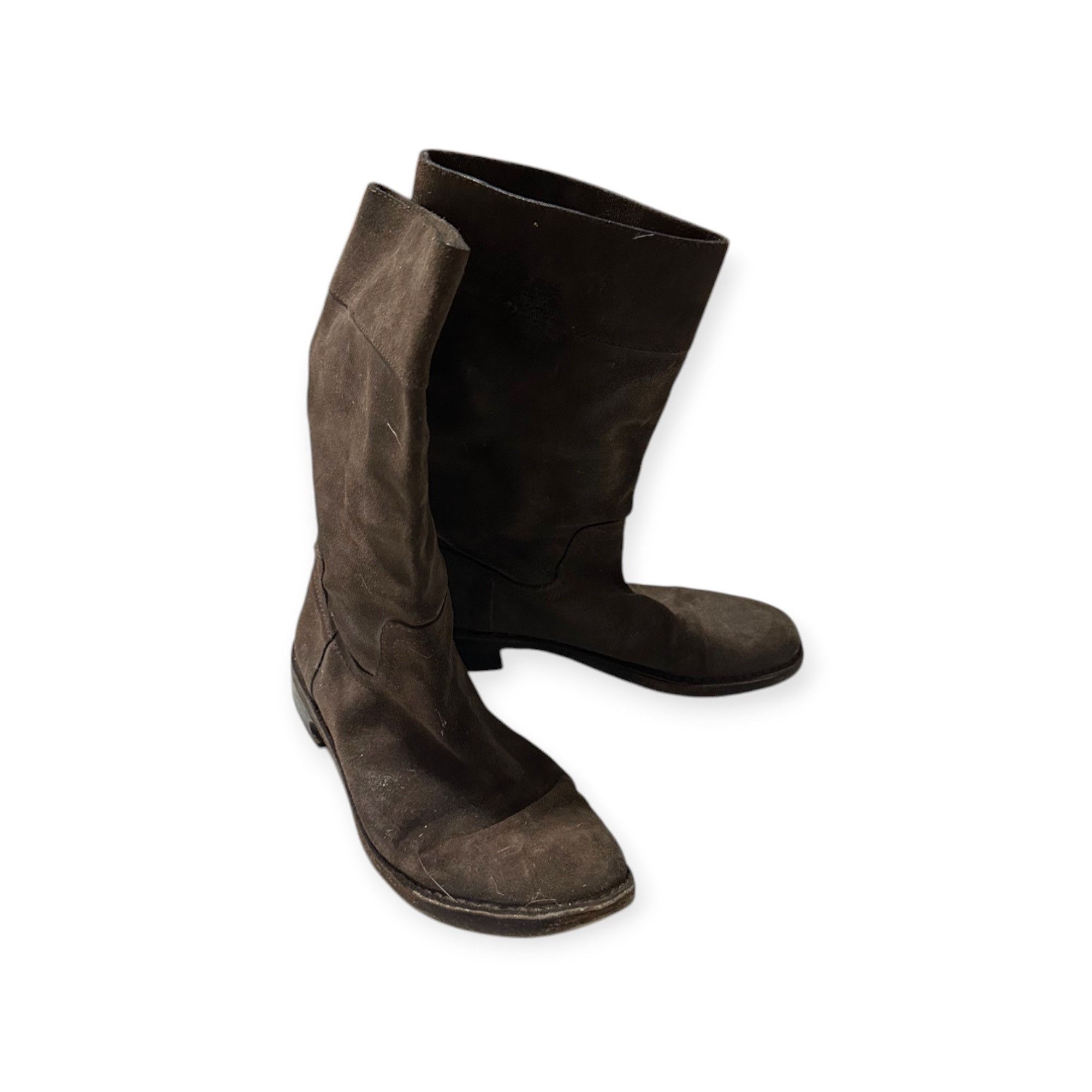 Costume National Costume National Distressed Brown Suede Leather Boots, 38EU Size US 8 / IT 38 - 4 Thumbnail