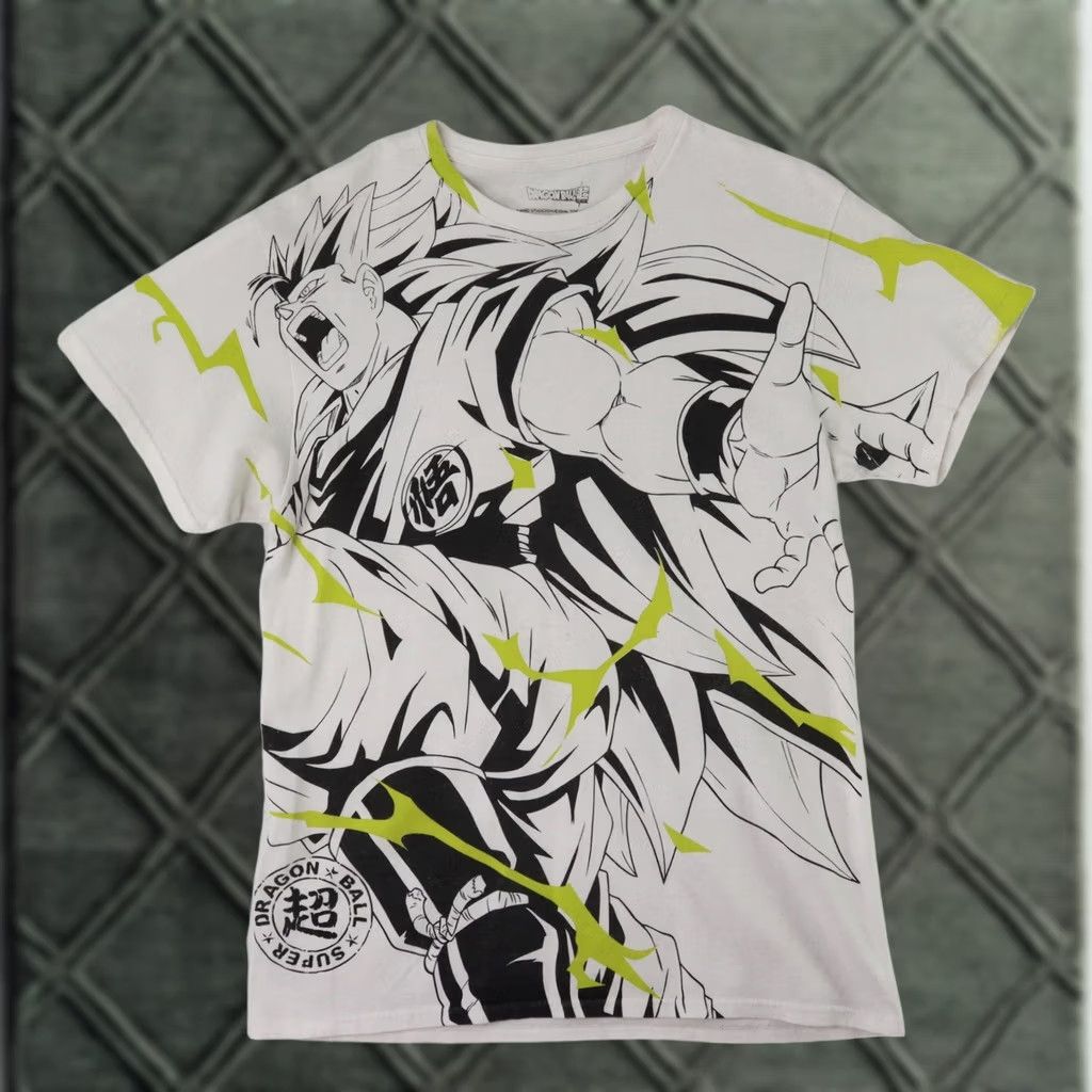 Vintage Dragon Ball Z Bird Studio AOP Toei Animation T-Shirt M White Men Size US M / EU 48-50 / 2 - 1 Thumbnail