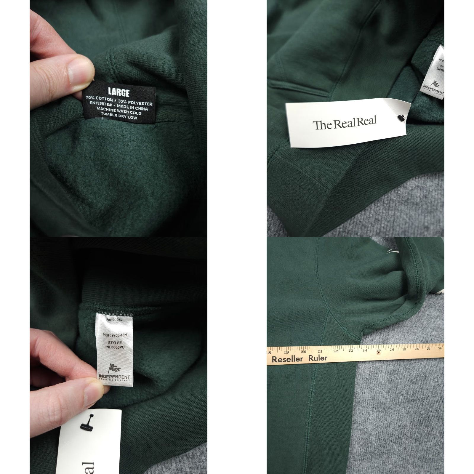 Pleasures PLEASURES Hoodie Adult Large Green Now Sleeve Hit Razor Spellout Streetwear Size US L / EU 52-54 / 3 - 8 Thumbnail