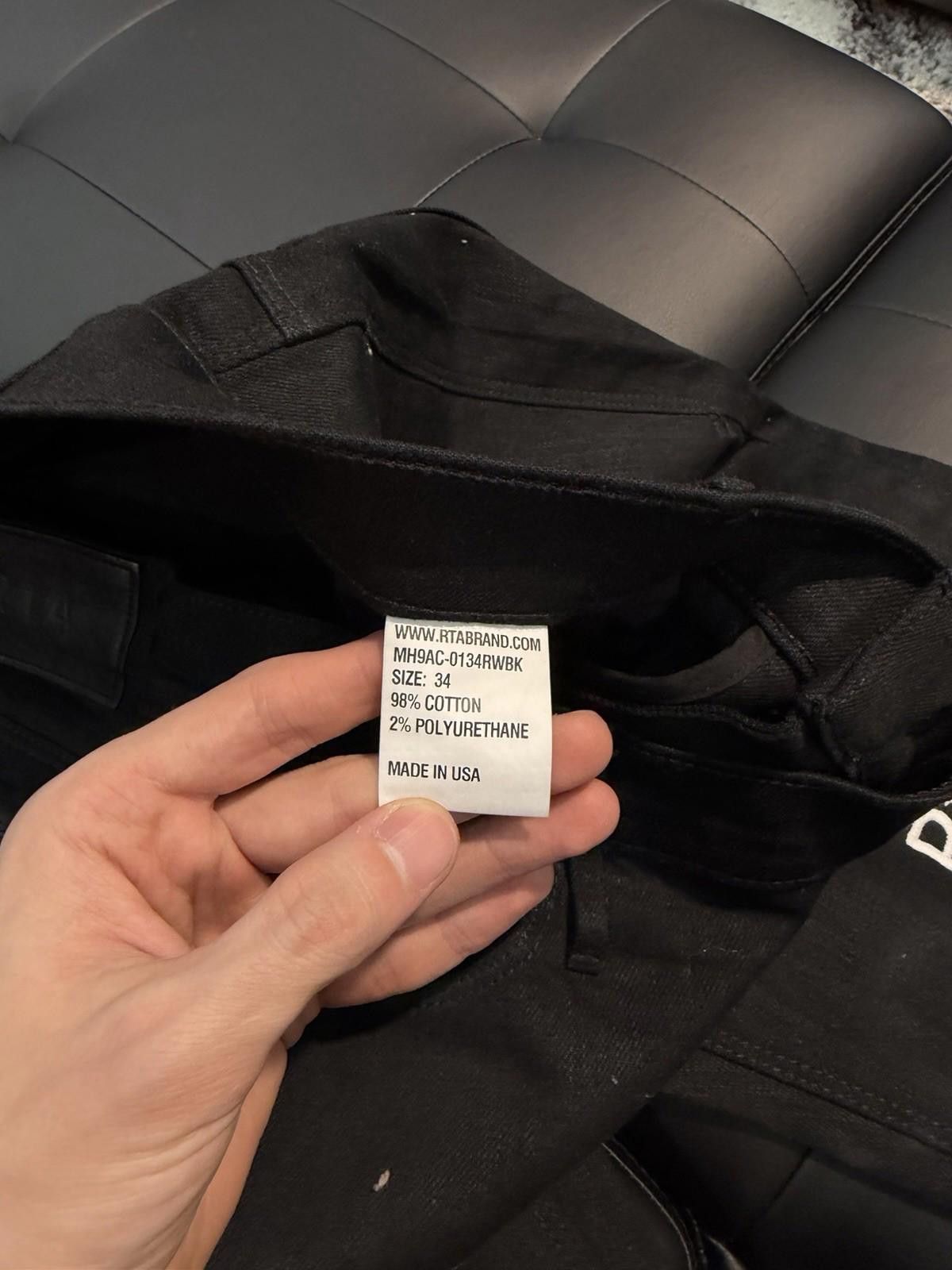 Rta RTA Men's Denim Jeans Black Size 34 $350 Retail Size US 34 / EU 50 - 9 Thumbnail