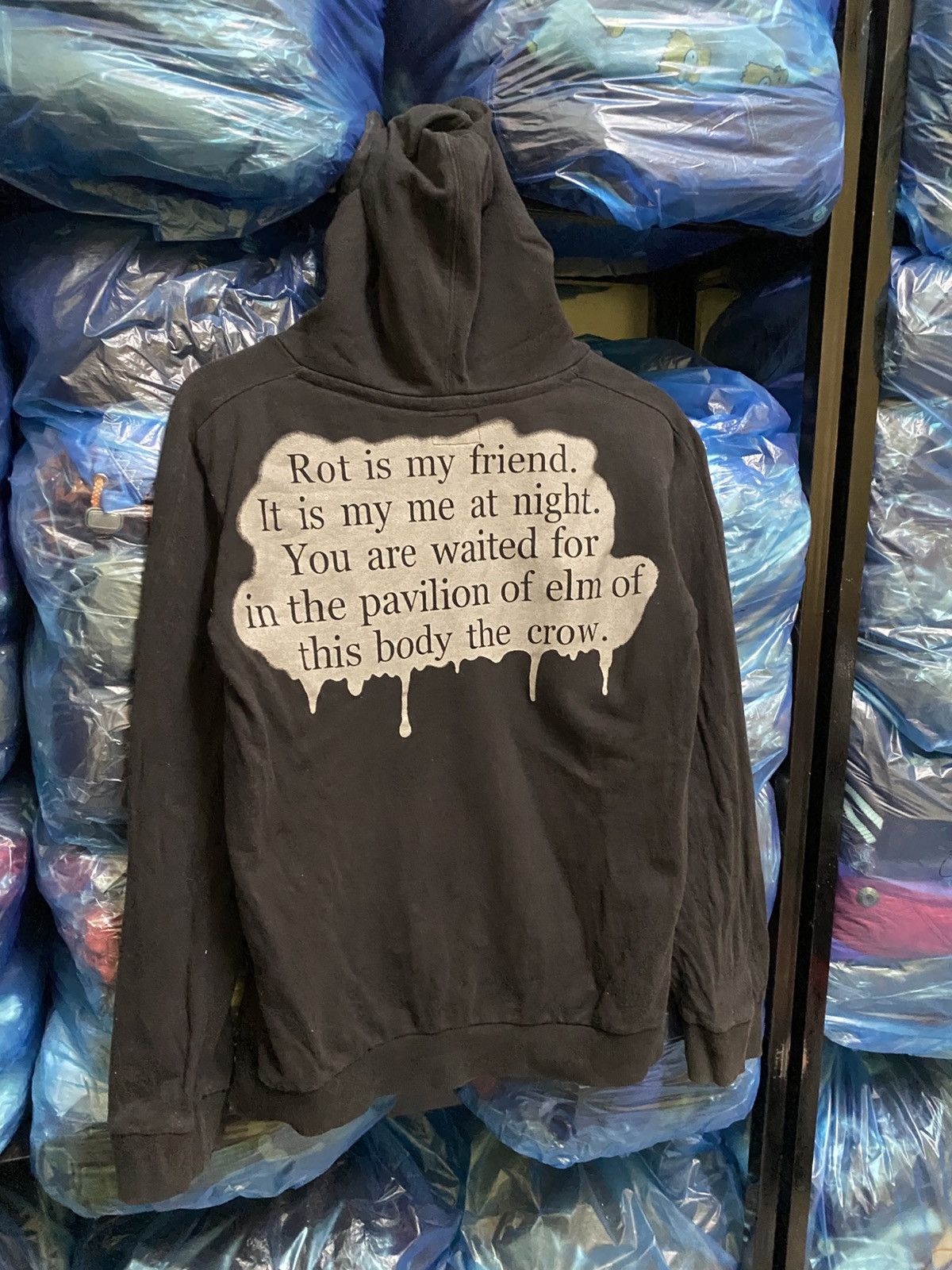 PPFM Vintage PPFM “Rot Is My Friend” Graphic Zip Hoodie – Black Size US S / EU 44-46 / 1 - 10 Thumbnail