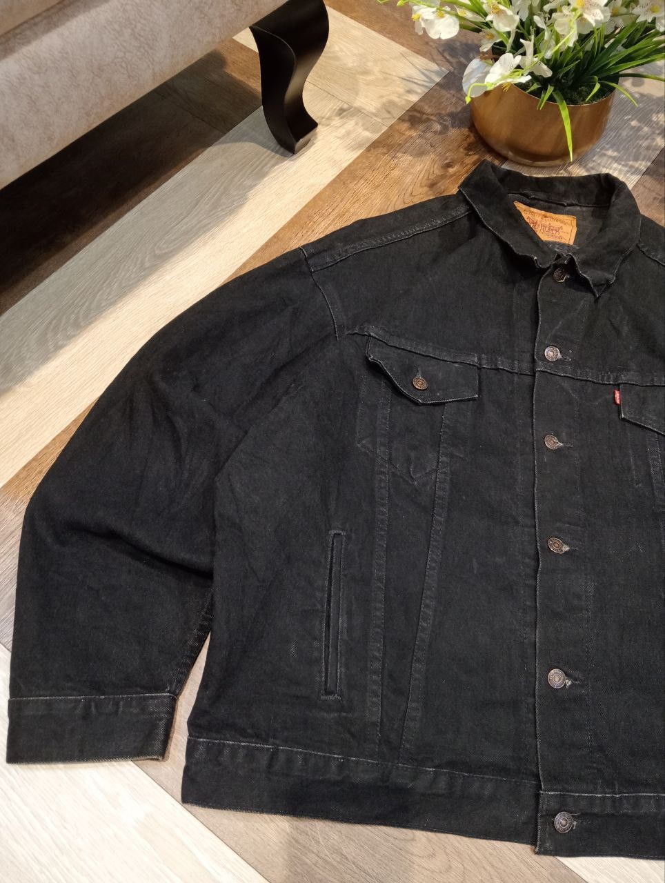 Levi's Vintage Clothing RARE VINTAGE 90s LEVI'S 70507 BLACK DENIM JACKET - SIZE XXL Size US XXL / EU 58 / 5 - 6 Thumbnail