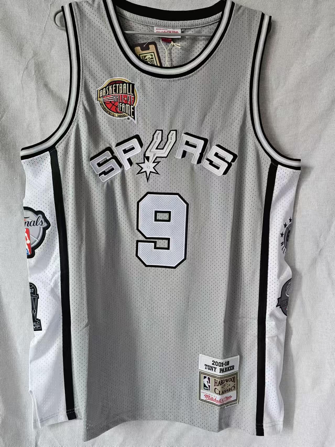 NBA San Antonio Spurs #9 Tony Parker Jersey L Size US L / EU 52-54 / 3 - 1 Thumbnail