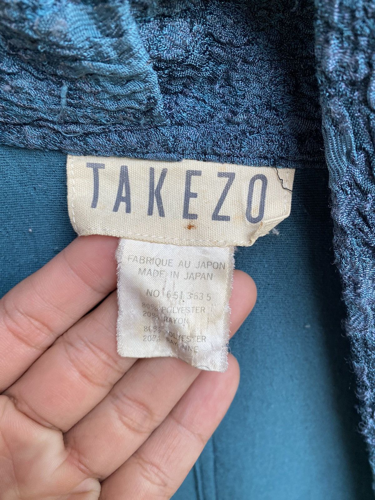 Japanese Brand × Vintage Vtg Takezo Jacket Japan Size L / US 10 / IT 46 - 7 Thumbnail