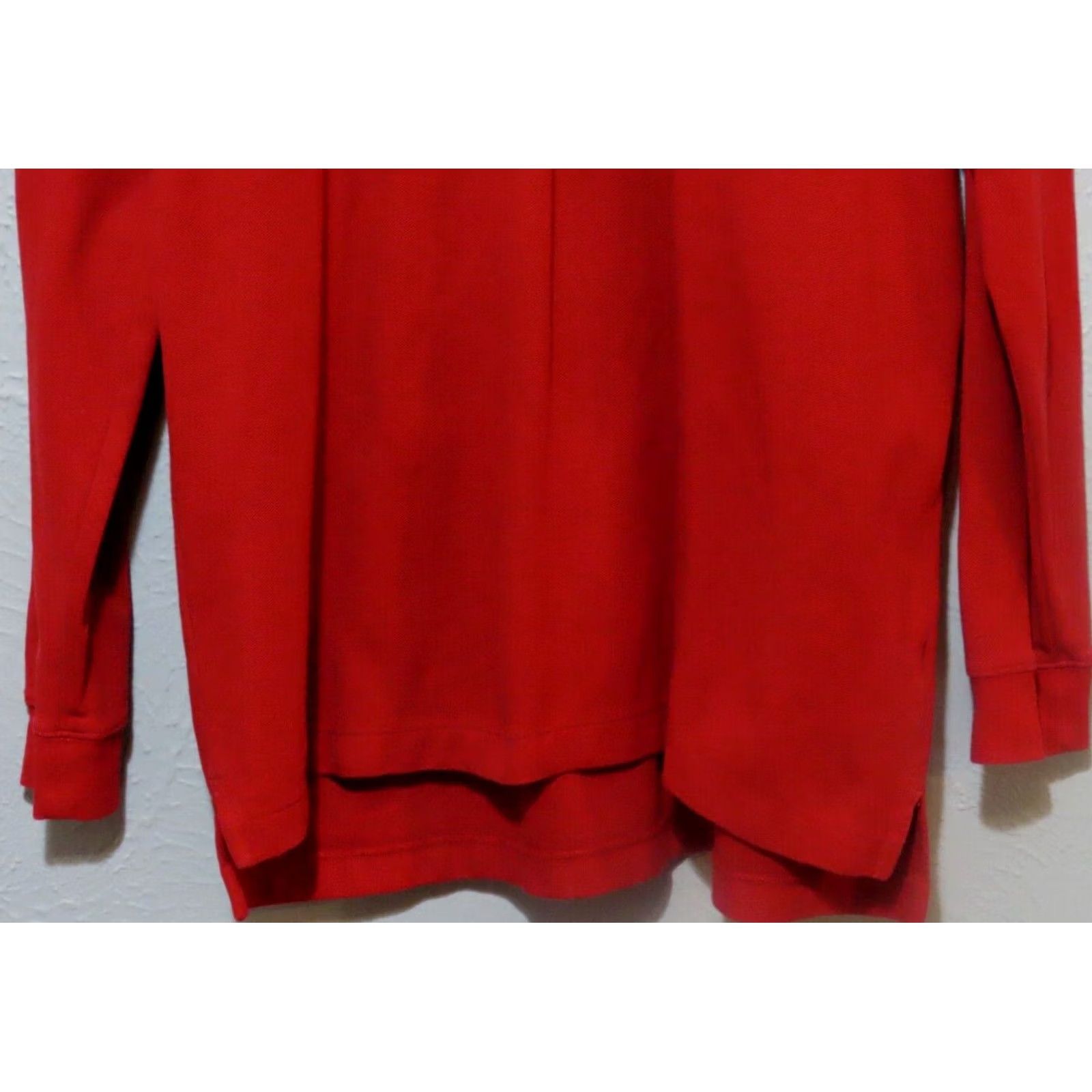 Vintage LL Bean Mens LT Red Long Sleeve Sweatshirt Polo Sweater Sweatshirt Pullover Cotton Outdoor Classic Big & Tall Mens Size US L / EU 52-54 / 3 - 2 Thumbnail