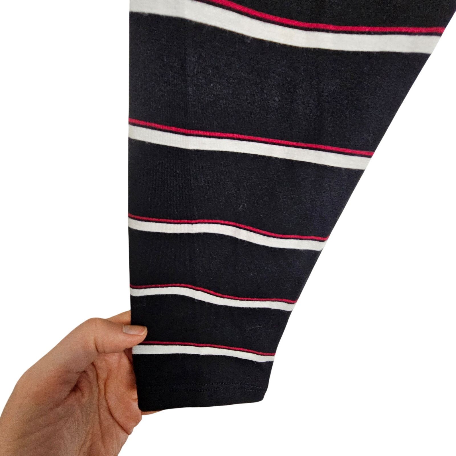 White House Black Market White House Black Market Blouse Black Striped Surplice Top S Size S / US 4 / IT 40 - 4 Thumbnail
