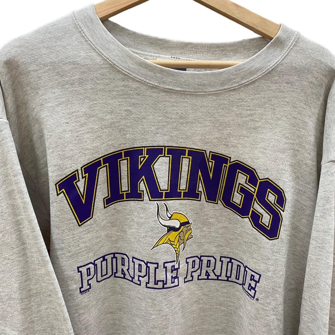 NFL × Vintage Vintage Vikings Purple pride sweatshirt size: L Size US L / EU 52-54 / 3 - 2 Thumbnail