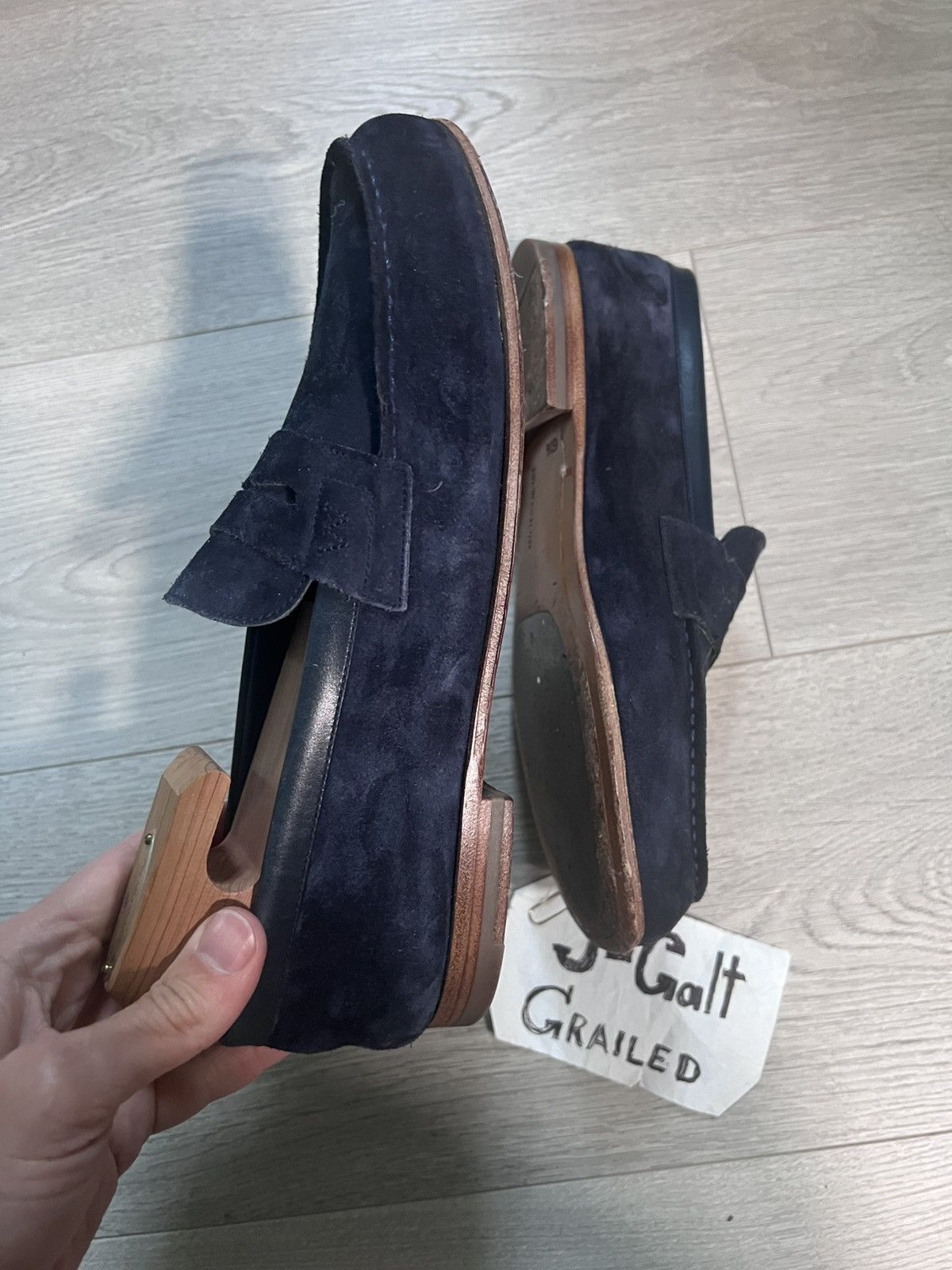 J.M. Weston J.M. Weston Iconic 180 Suede Loafers Size US 7.5 / EU 40-41 - 6 Thumbnail