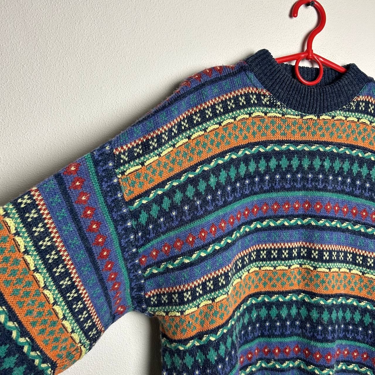 Vintage Vintage Ireland Made In Italy 90s Coogi style rare sweater Size US L / EU 52-54 / 3 - 5 Thumbnail