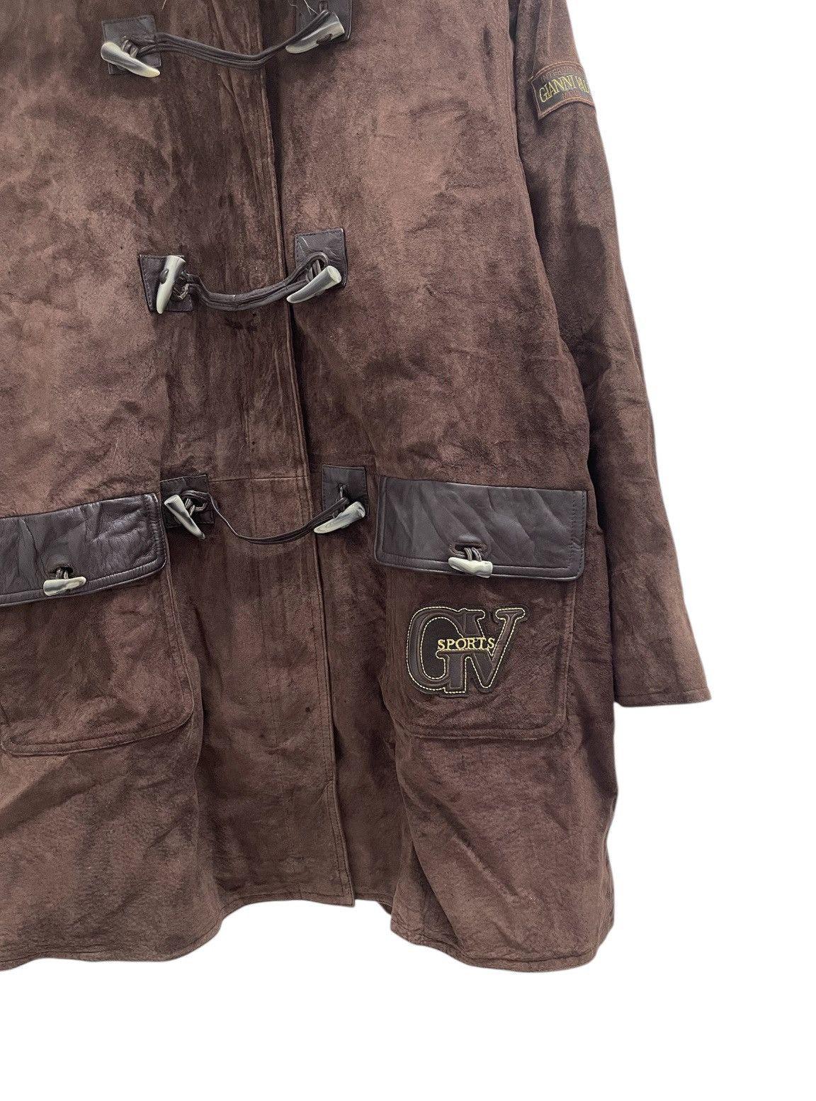 Gianni Valentino Vtg Gianni Valentino Fur Hoodie Leather Jacket Size US M / EU 48-50 / 2 - 4 Thumbnail