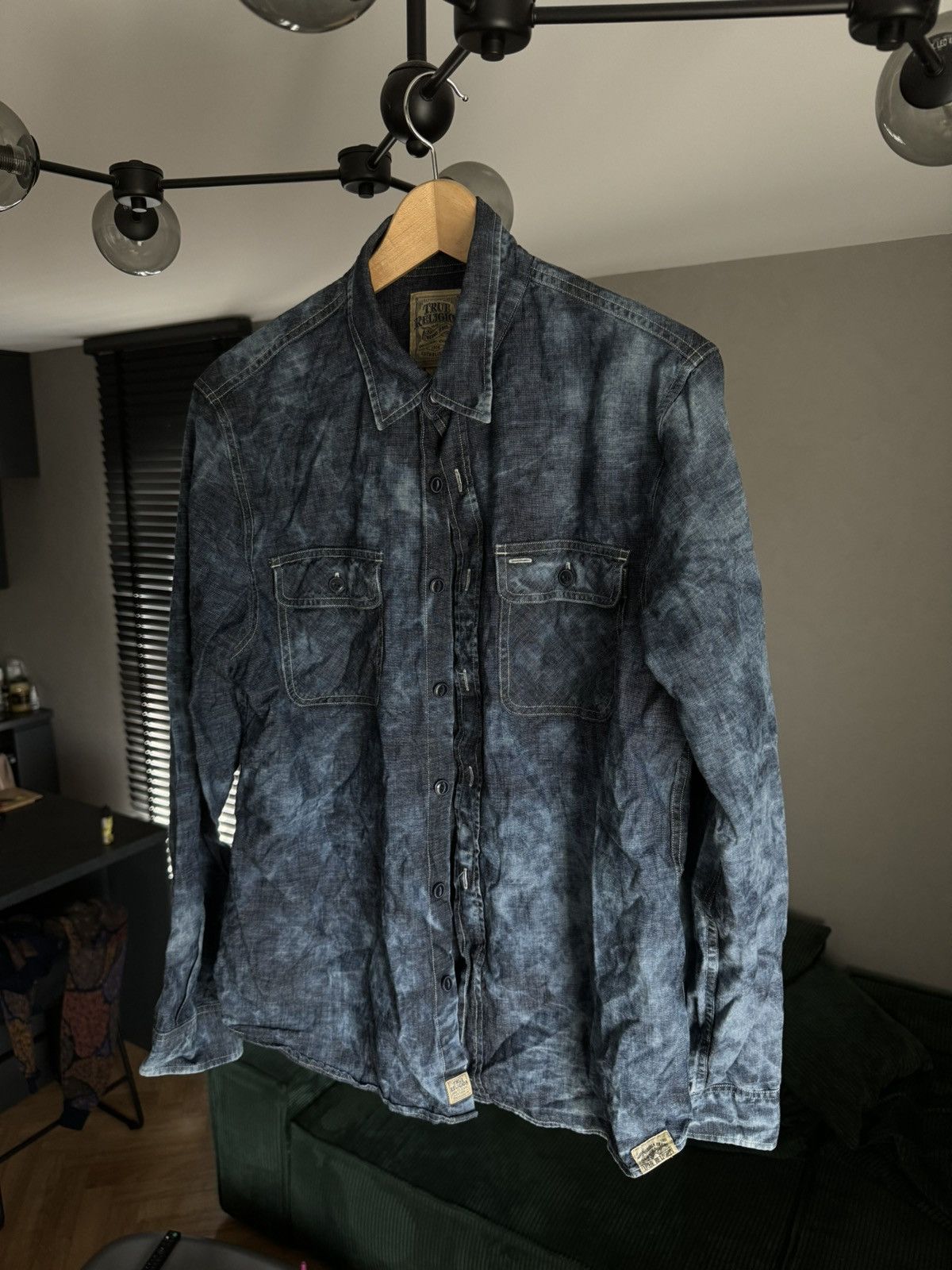Japanese Brand × True Religion × Vintage True Religion Dyed Shirt Size US L / EU 52-54 / 3 - 1 Thumbnail