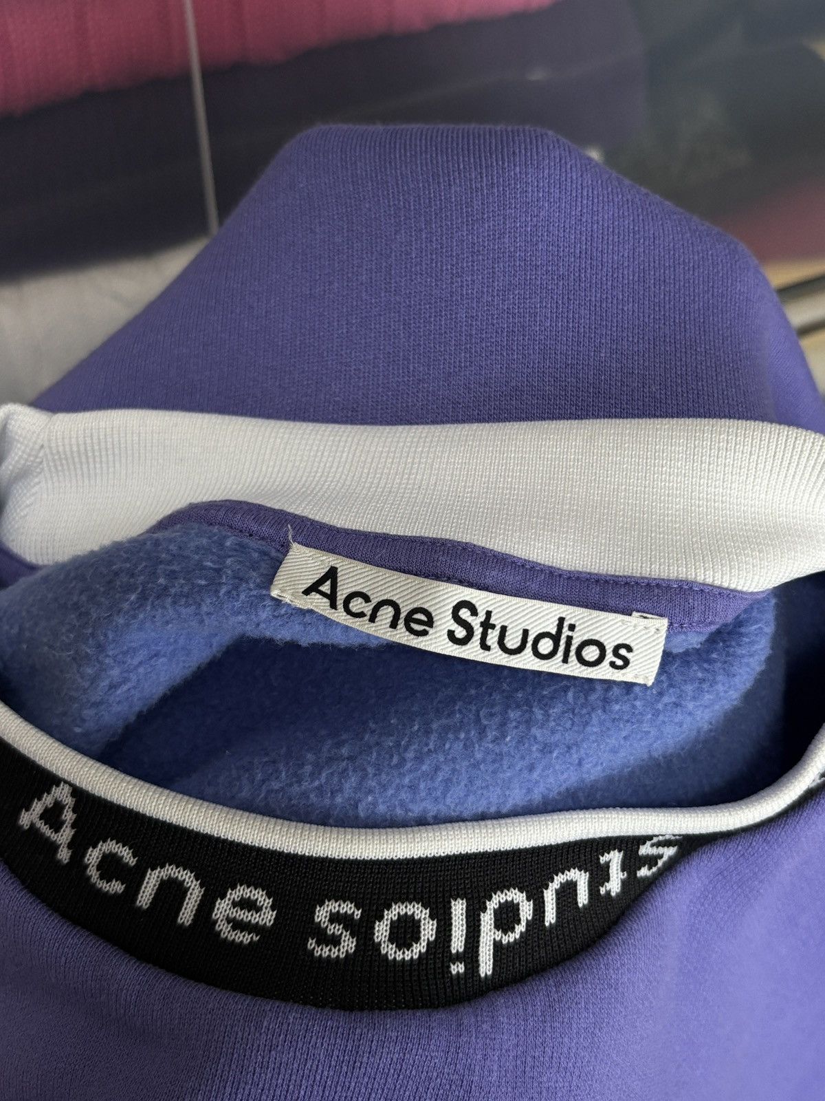 Acne Studios Acne Studios Mock Collar Logo Boxy Sweatshirt Crewneck Size US M / EU 48-50 / 2 - 8 Thumbnail