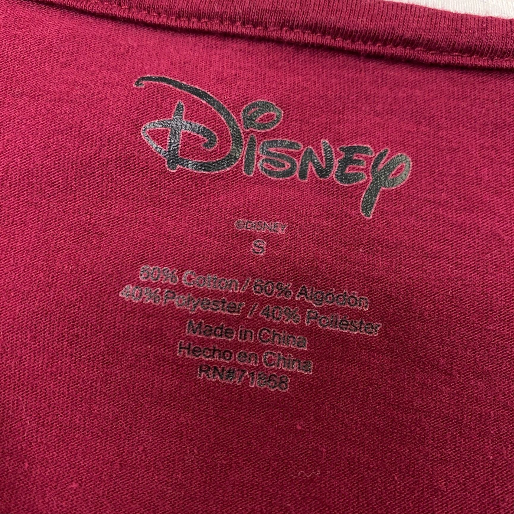 Disney Disney Womens Shirt Top Small Red Mickey Mouse Rainbow Retro Cropped V-Neck T-Shirt Size S / US 4 / IT 40 - 4 Thumbnail