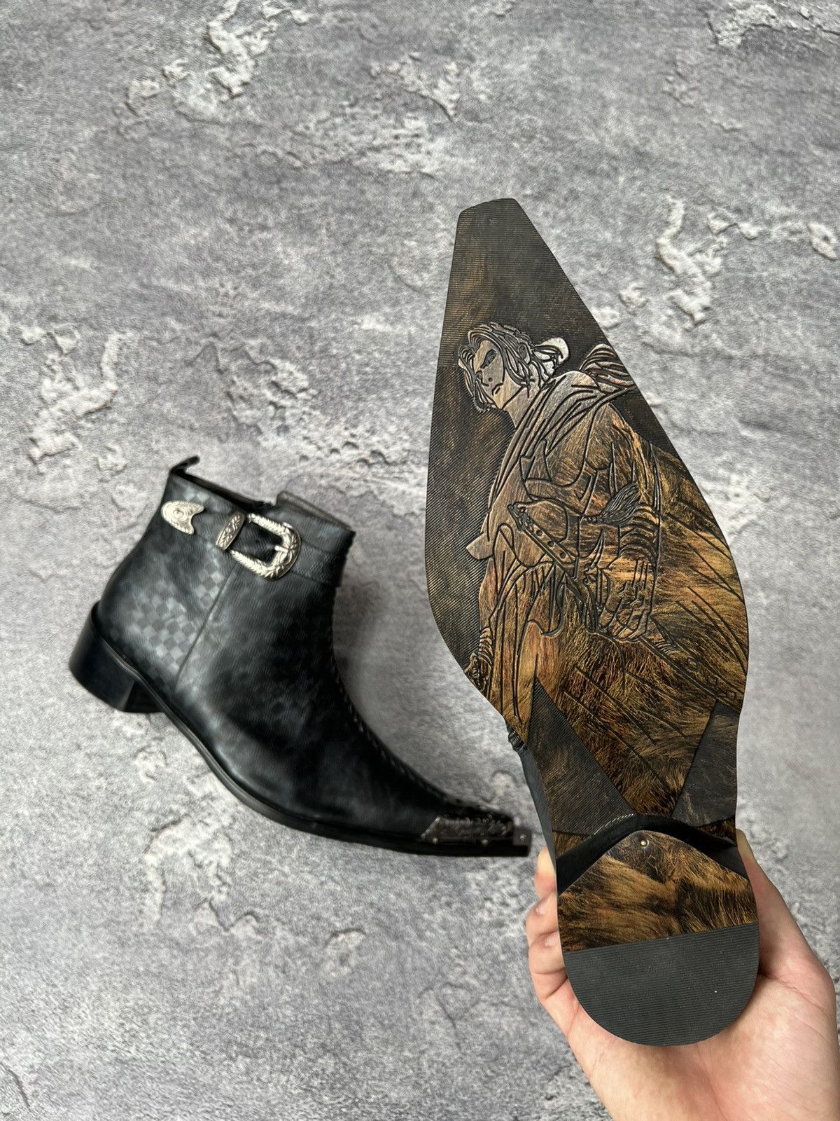 Cowboy Equipment × Handmade × Leather Handmade cowboy boots leather Size US 7 / EU 40 - 2 Thumbnail